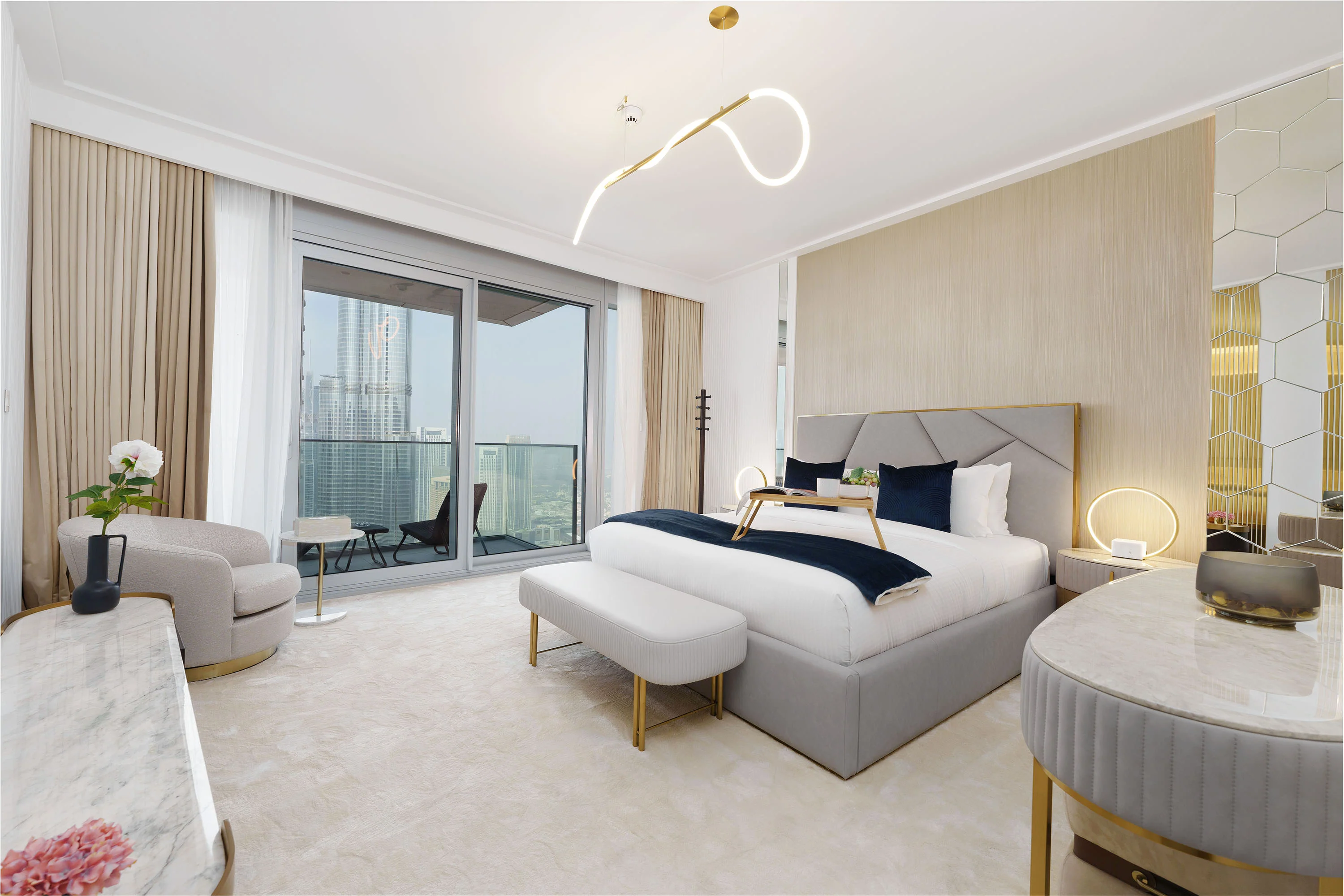Ultra Chic High-Floor Apt w/ Direct Burj Khalifa & Fountains Views - Image 11