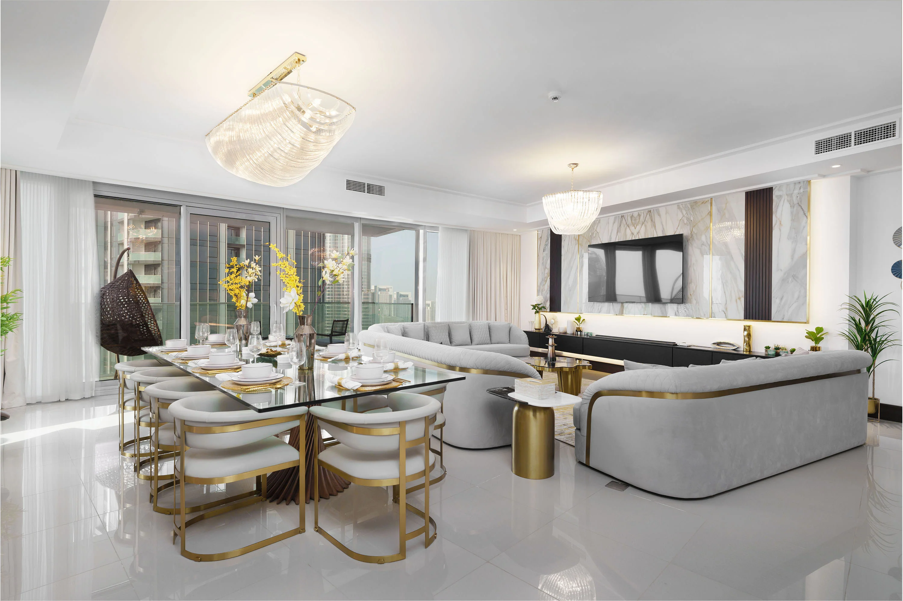 Ultra Chic High-Floor Apt w/ Direct Burj Khalifa & Fountains Views - Image 3