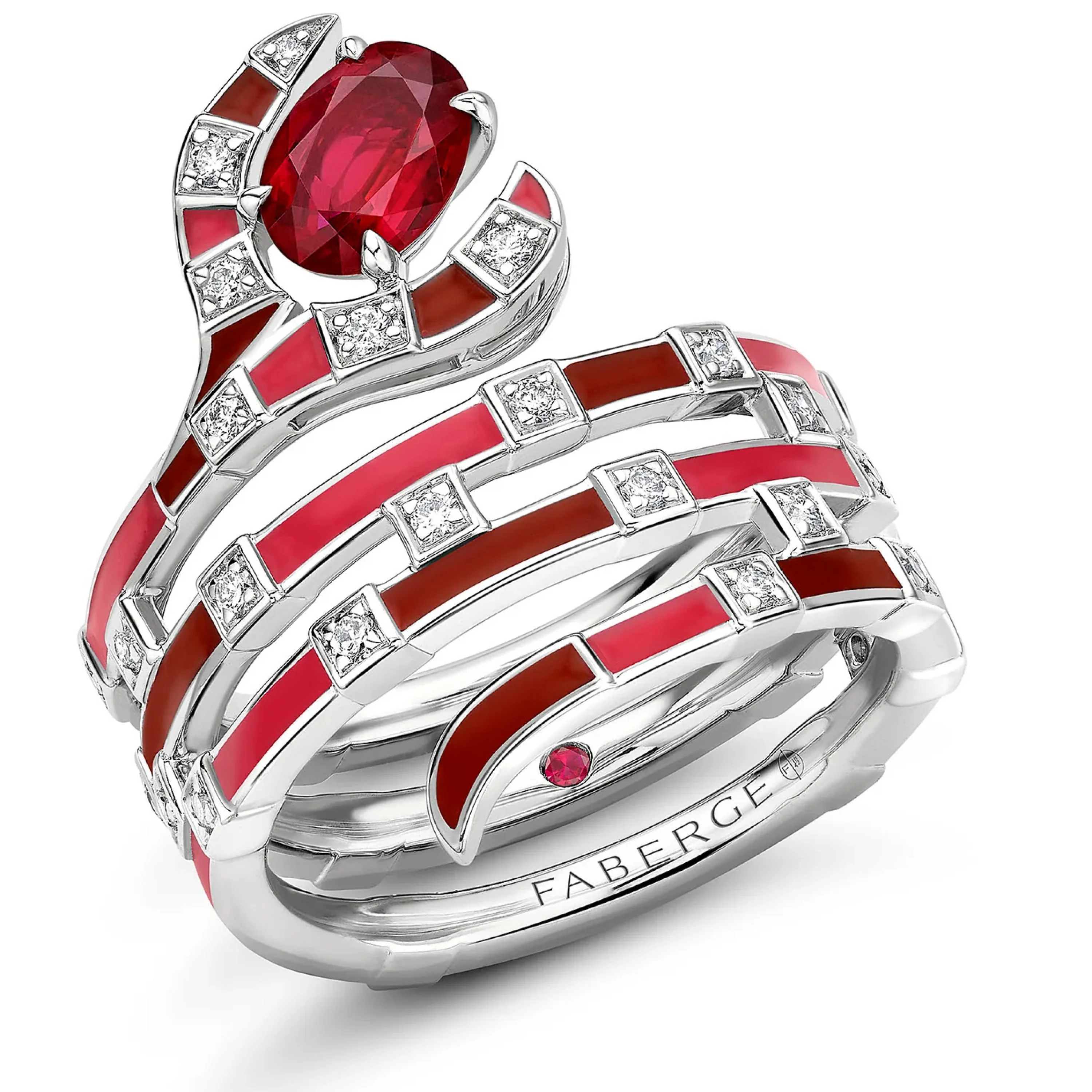Fabergé x Beetlejuice Beetlejuice Sandworm Spiral Wrap Ring - Image 2