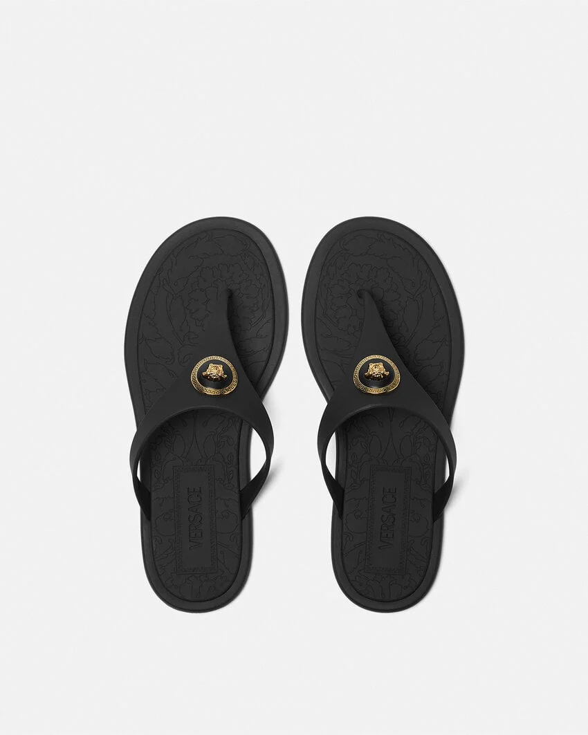 Alia Rubber Flat Sandals - Image 3
