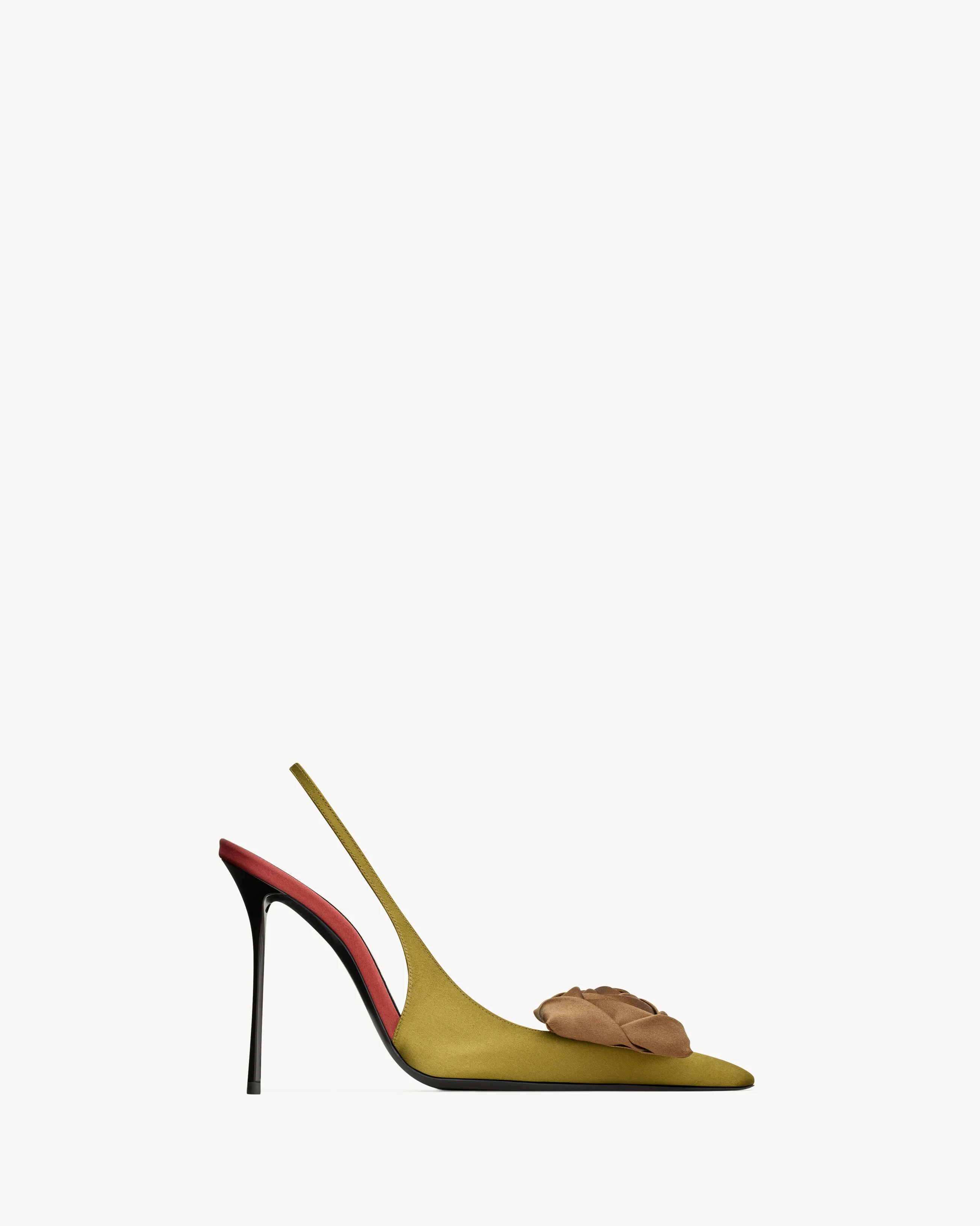 Amalia Slingback Pumps In Satin Crepe - Image 4