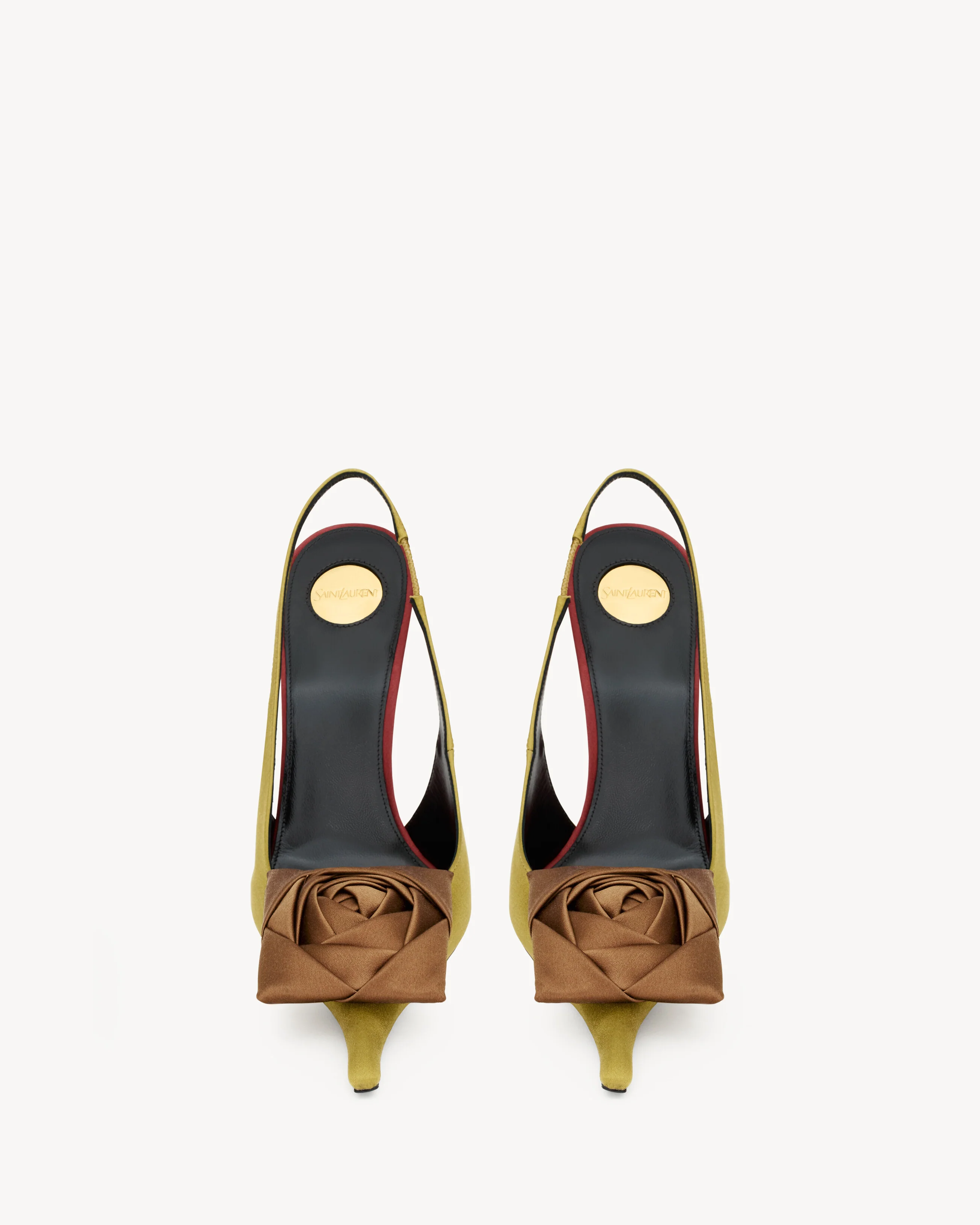Amalia Slingback Pumps In Satin Crepe - Image 6