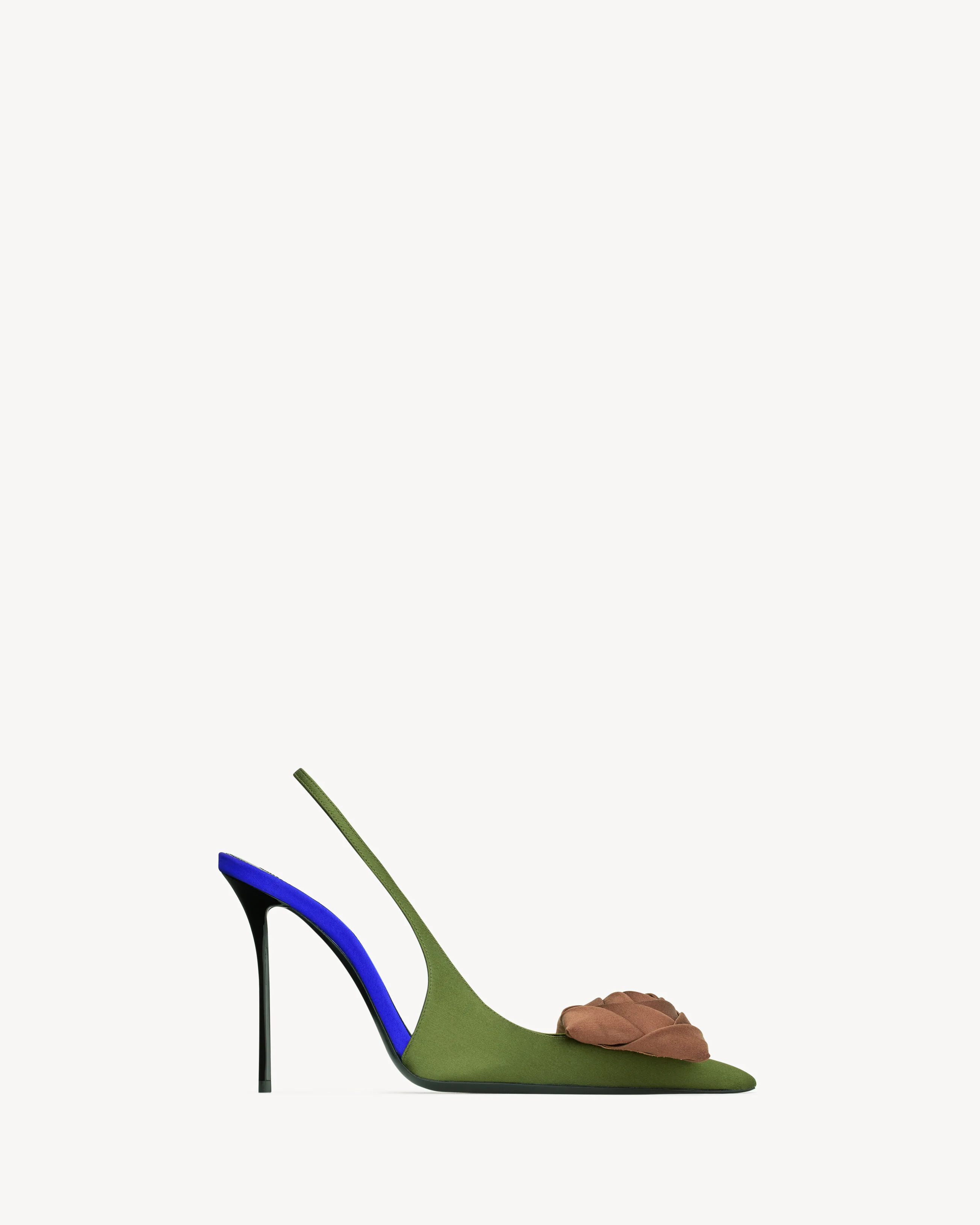 Amalia Slingback Pumps In Satin Crepe - Image 8