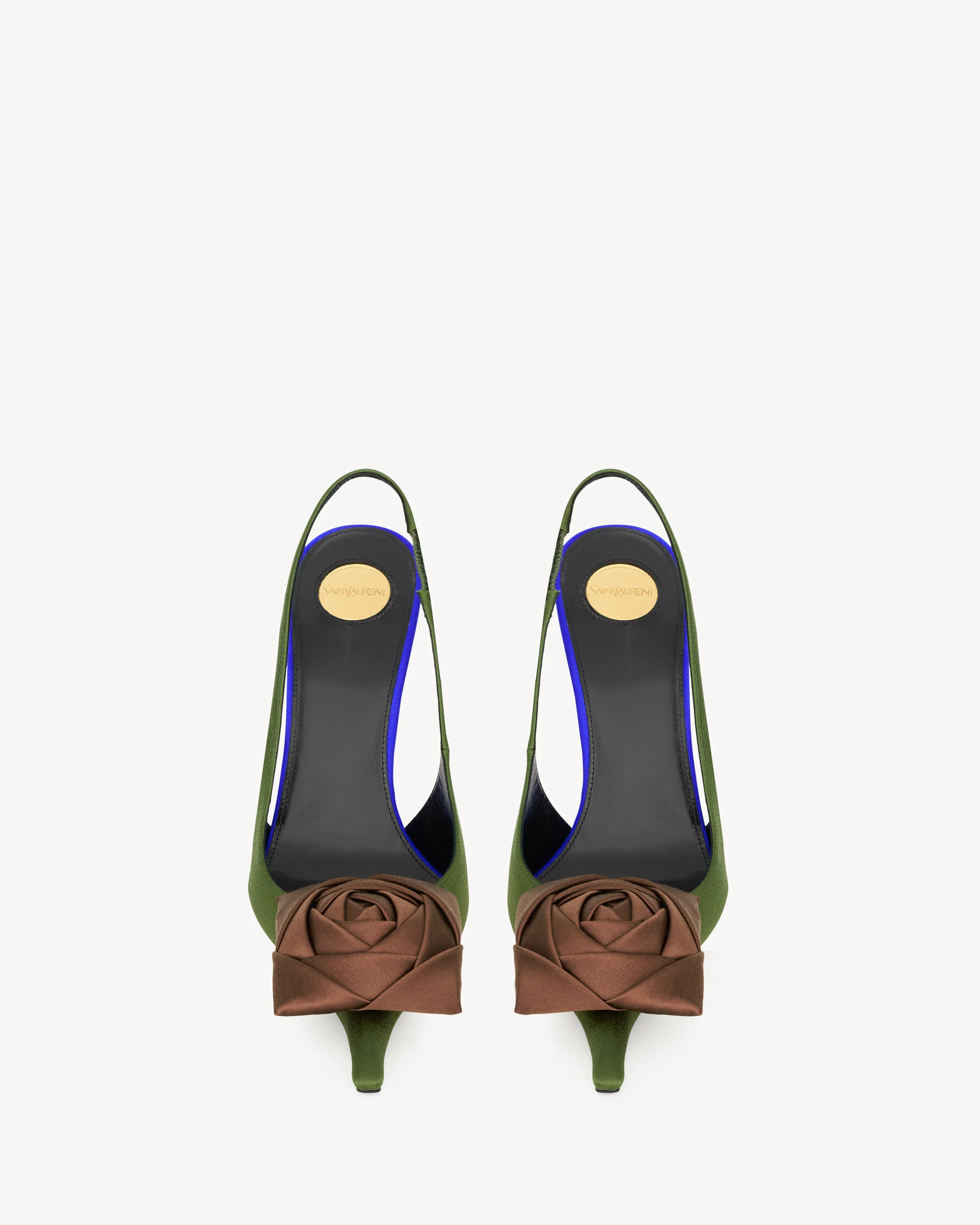 Amalia Slingback Pumps In Satin Crepe - Image 9