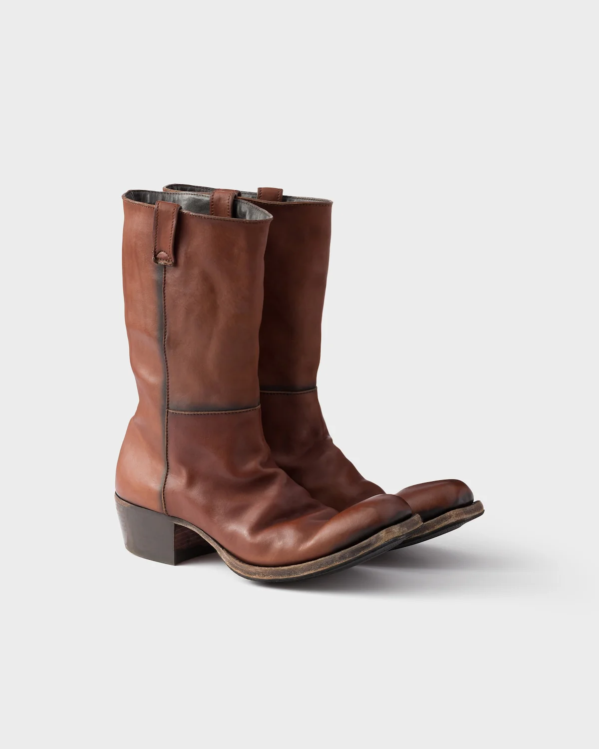 Antique Leather Boots - Image 4