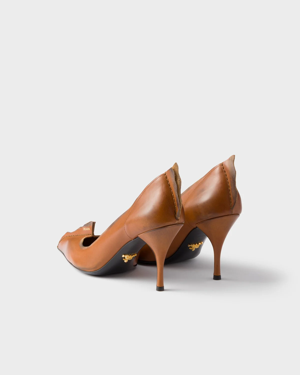 Antiqued Leather Pumps - Image 8