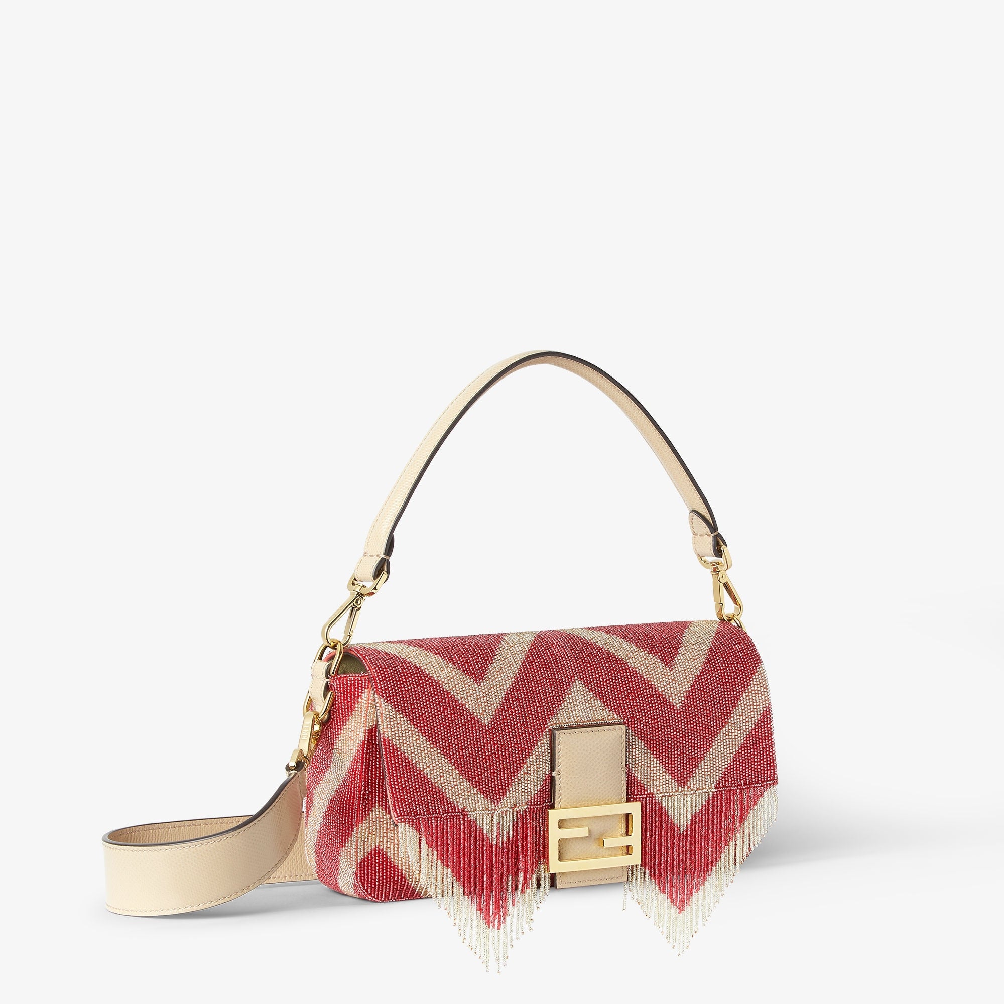 Two-Tone Beads And Fringes Baguette - Image 3