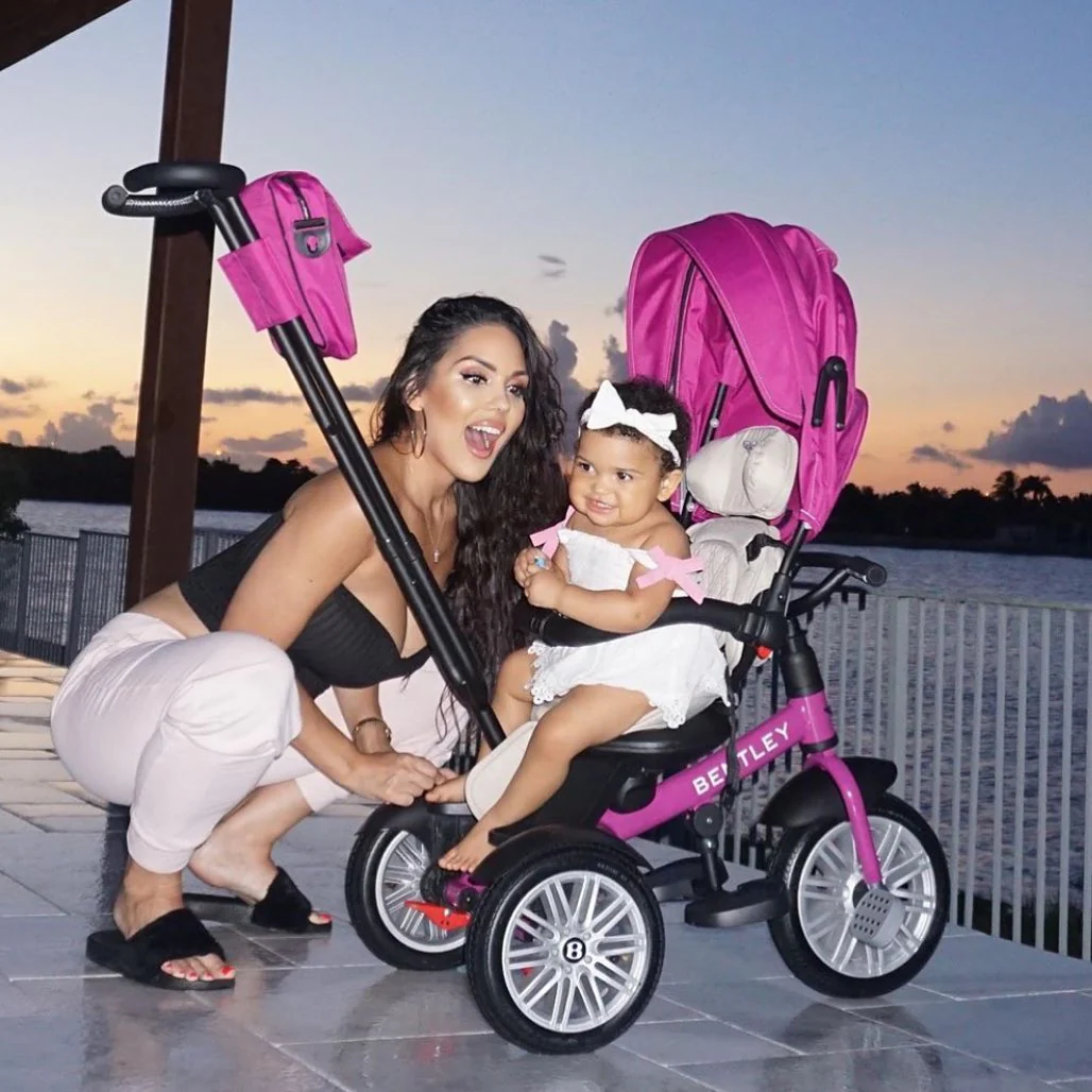 Bentley 6 in 1 Stroller Trike- Fuchsia Pink - Image 4