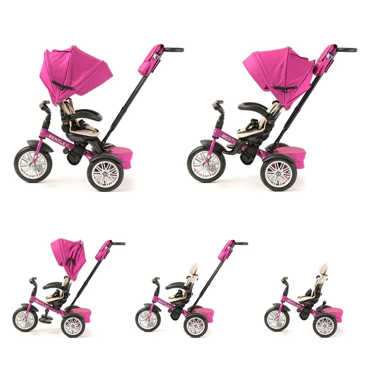 Bentley 6 in 1 Stroller Trike- Fuchsia Pink - Image 5