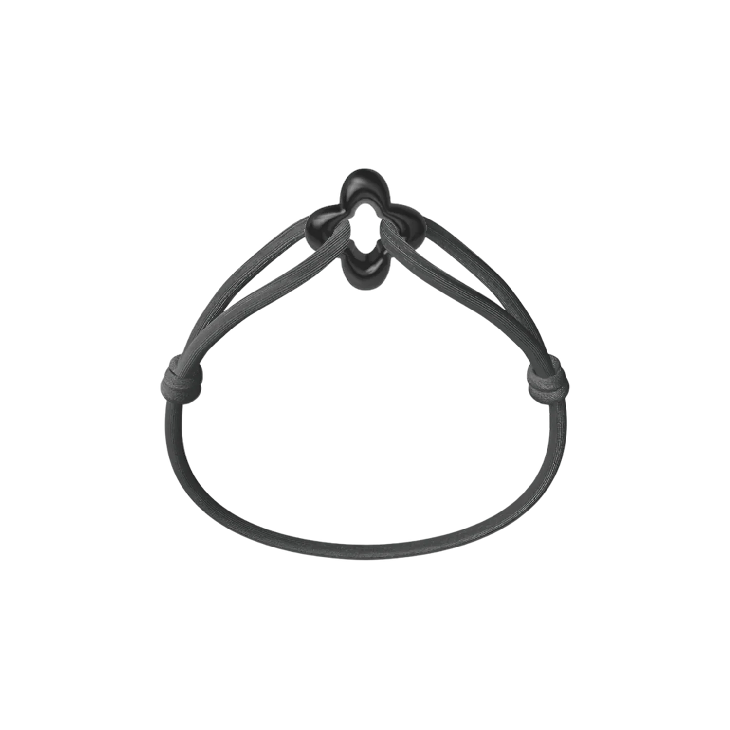Black Clover Cord Bracelet - Image 2