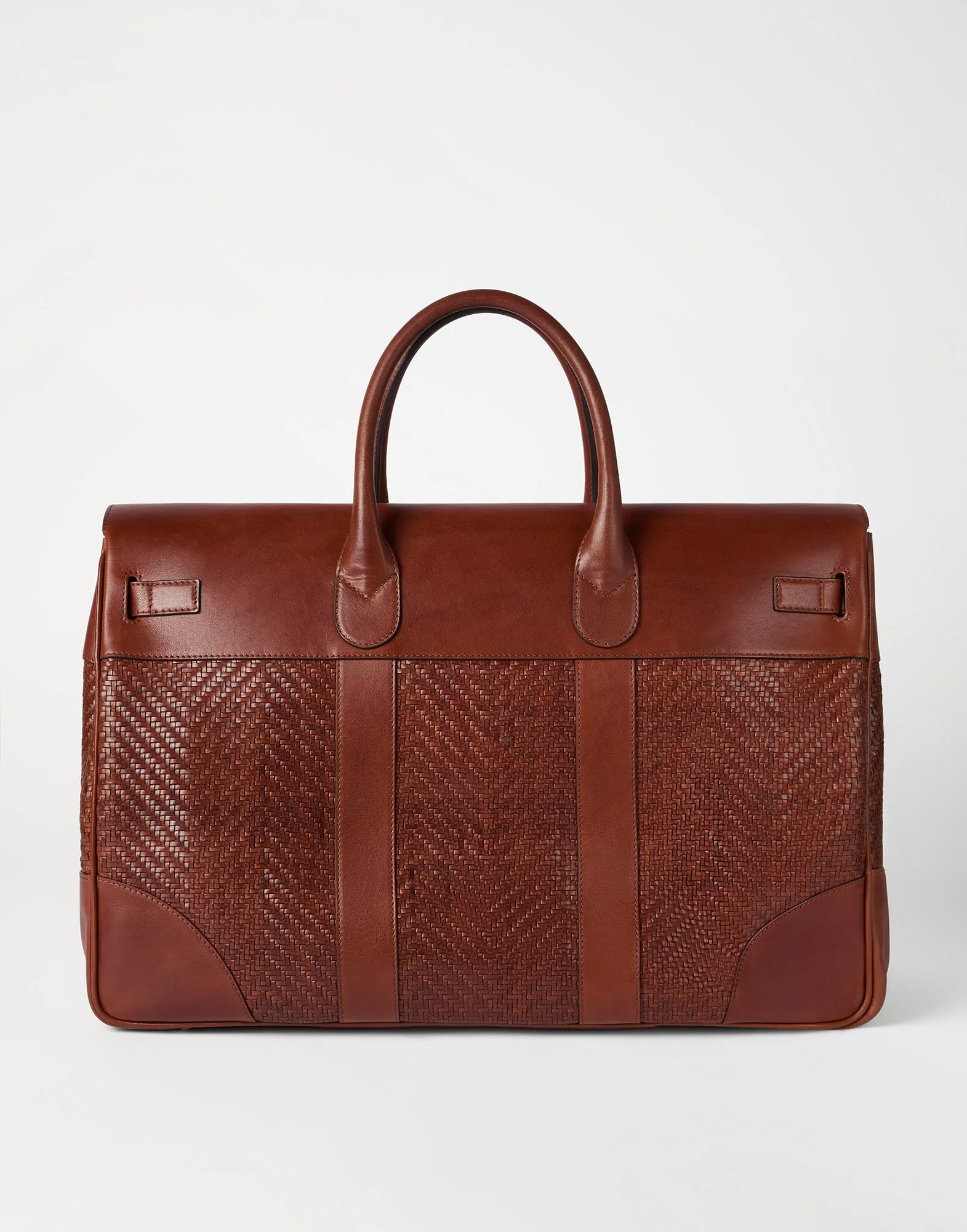 Braided Calfskin And Cowhide Country Bag - Image 3