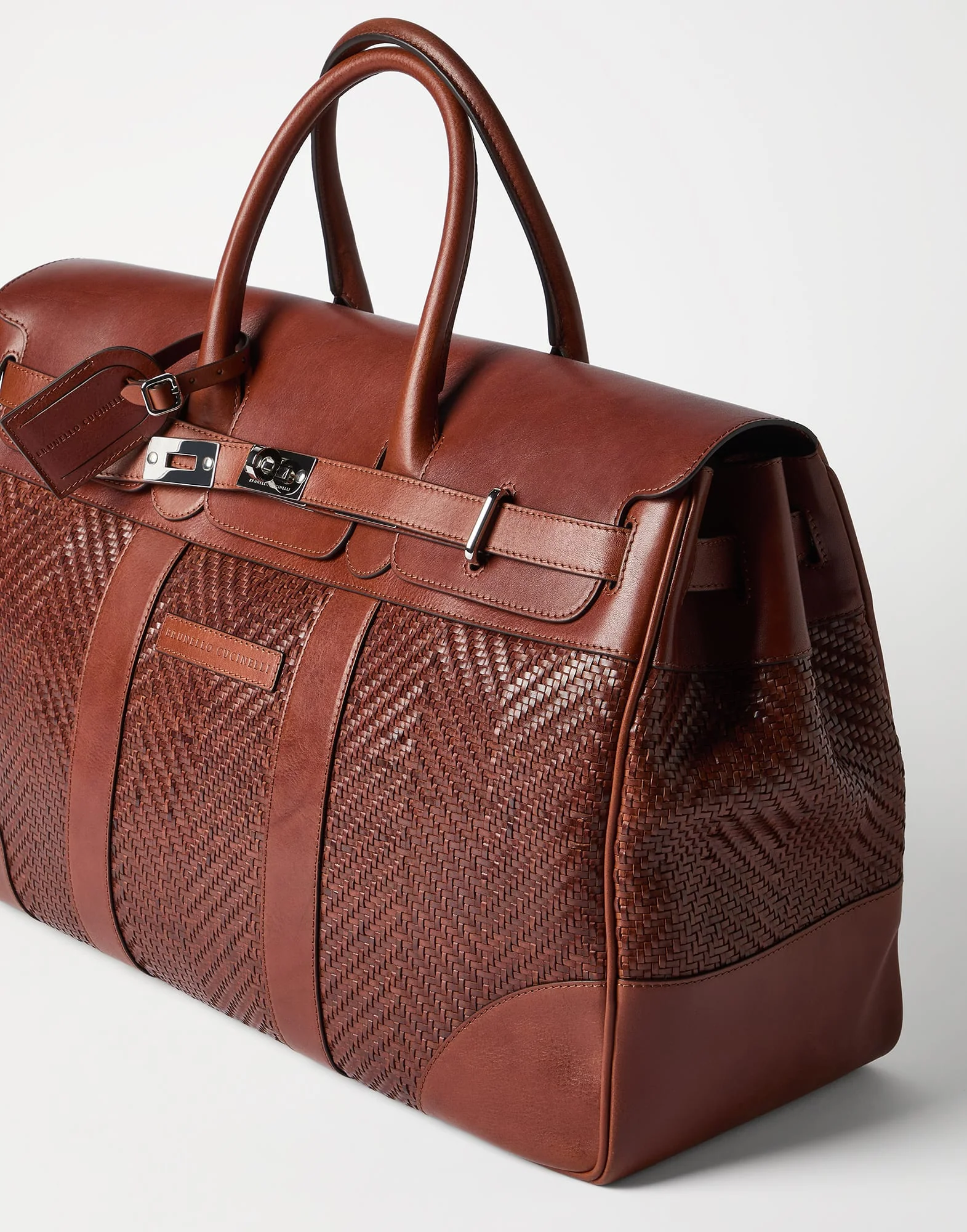 Braided Calfskin And Cowhide Country Bag - Image 4