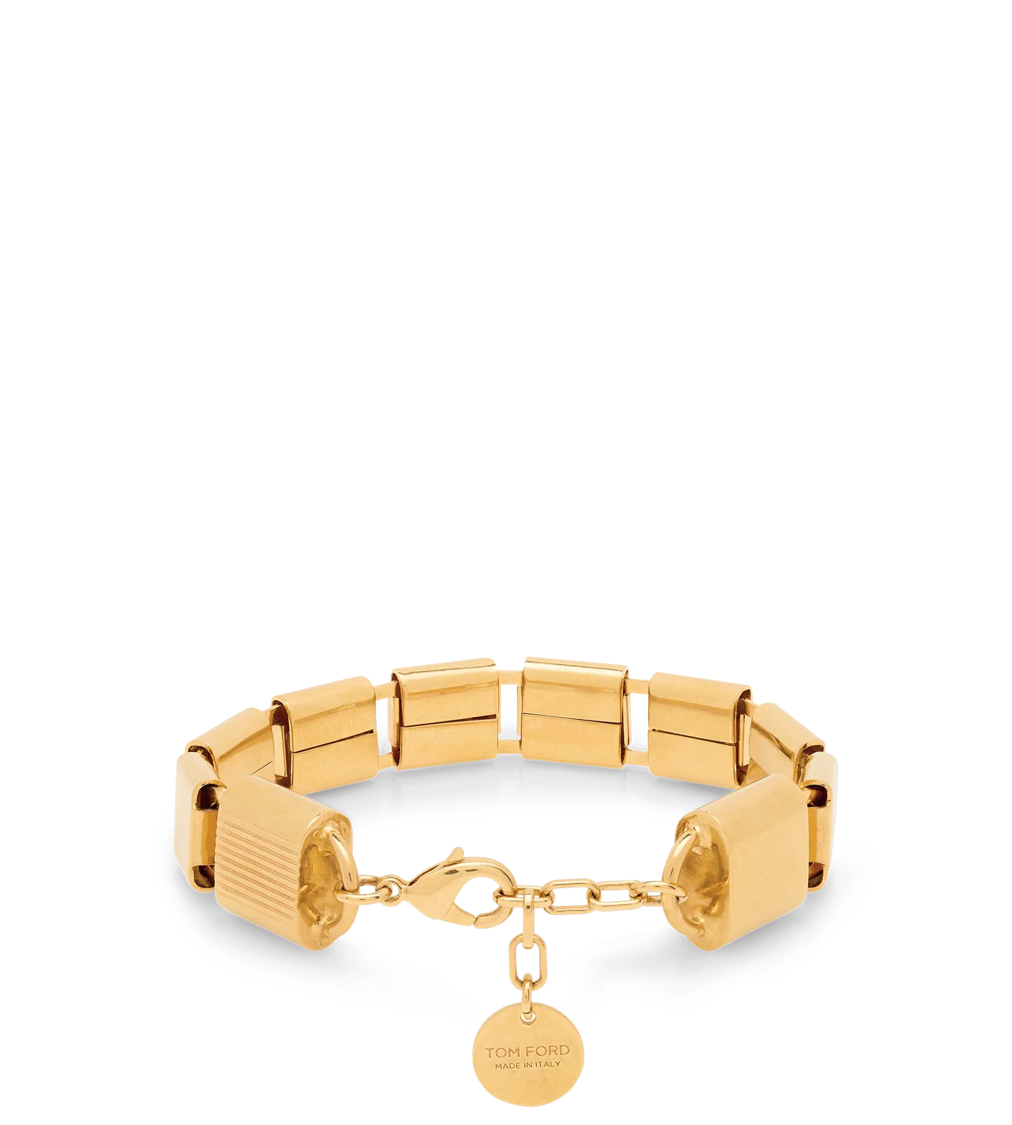 Brass Box Bracelet With Padlocks - Image 3