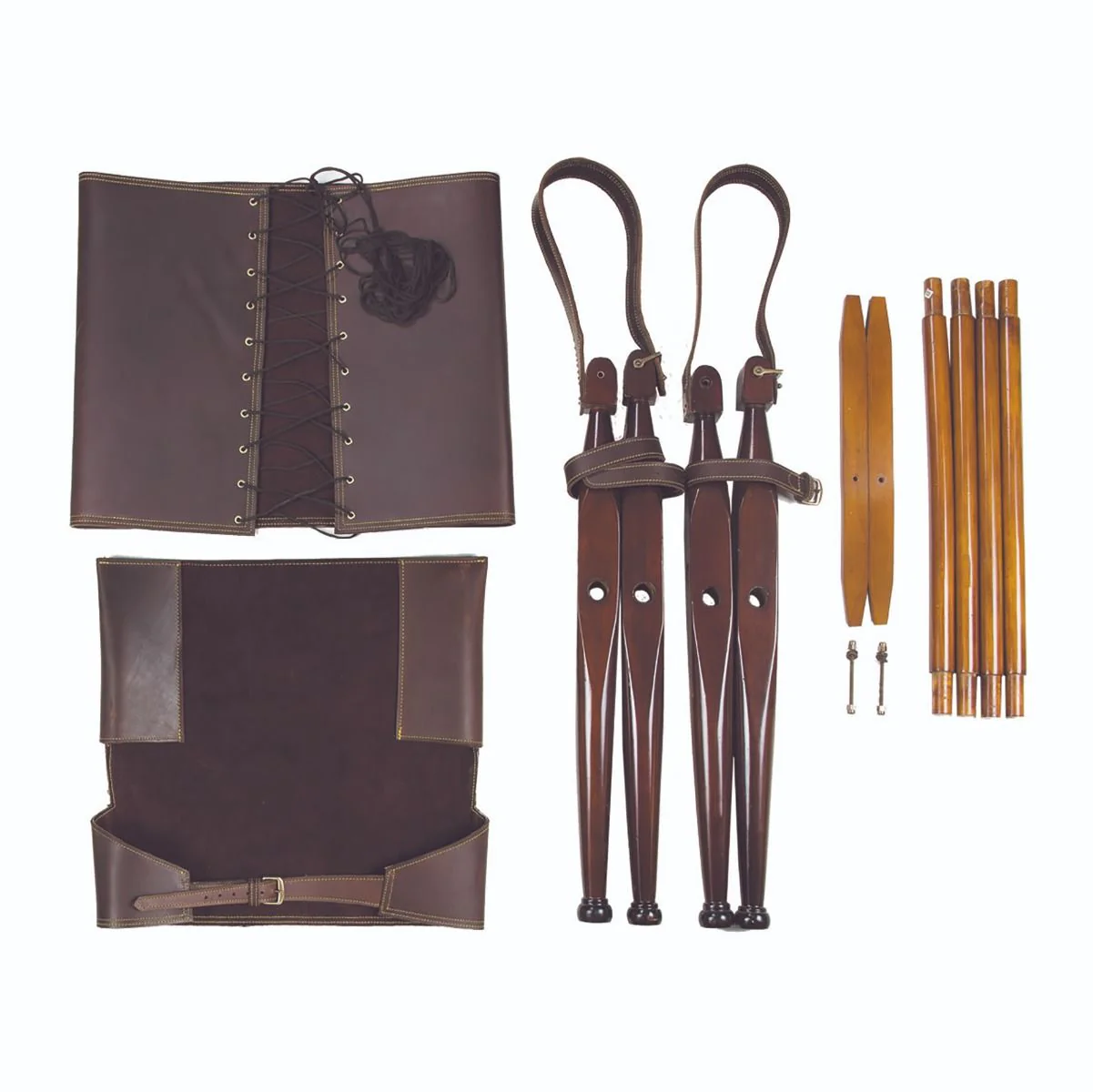 Bridle Leather Campaign Chair - Image 3