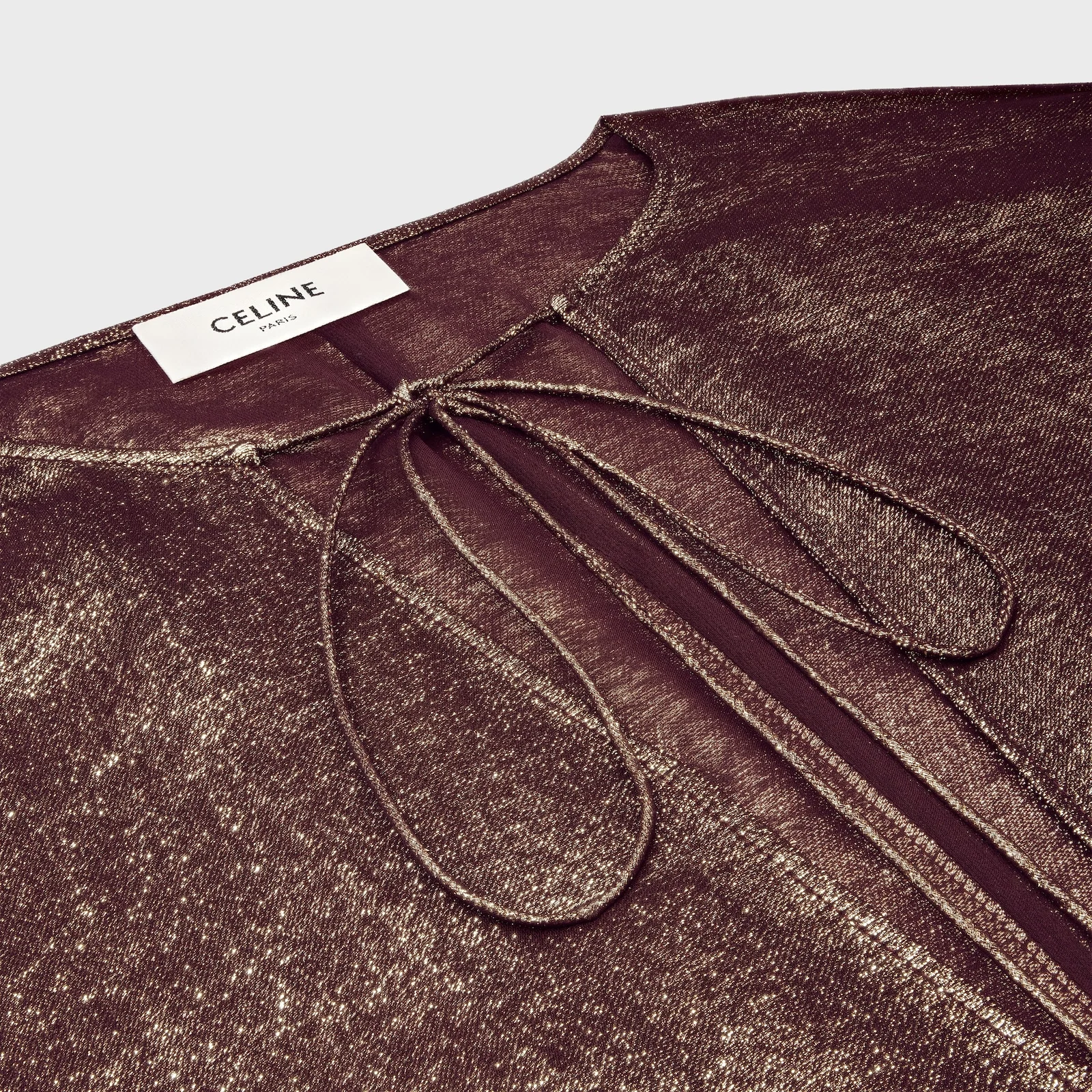 Caftan Dress In Lamé Silk - Image 2