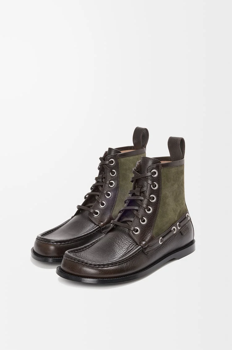 Campo Loafer Bootie In Calfskin And Suede Calfskin - Image 3