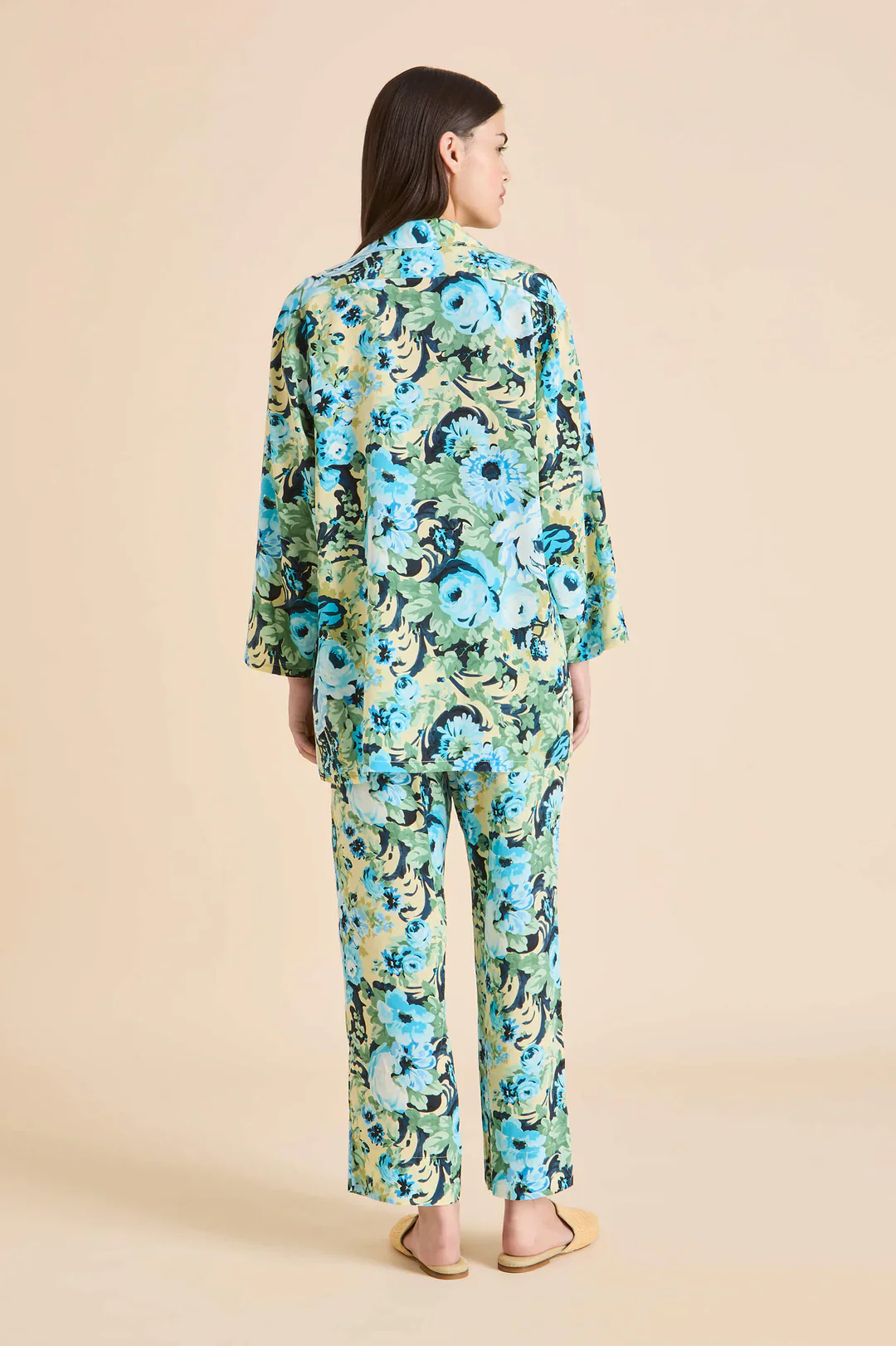 Casablanca Jardin Blue Floral Pyjamas - Image 4