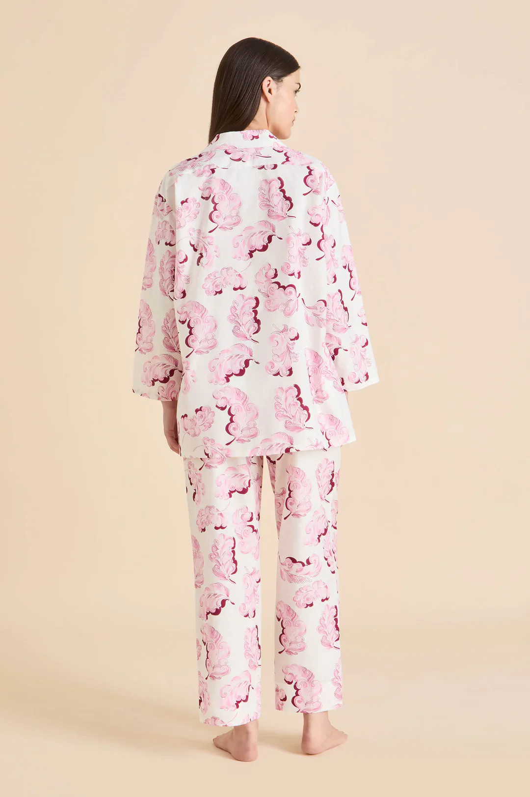 Casablanca Plume Pink Feather Pyjamas - Image 4