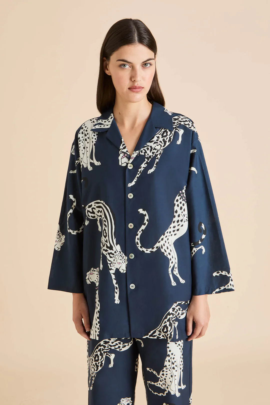 Casablanca Ziegfeld Blue Leopard Pyjamas - Image 2