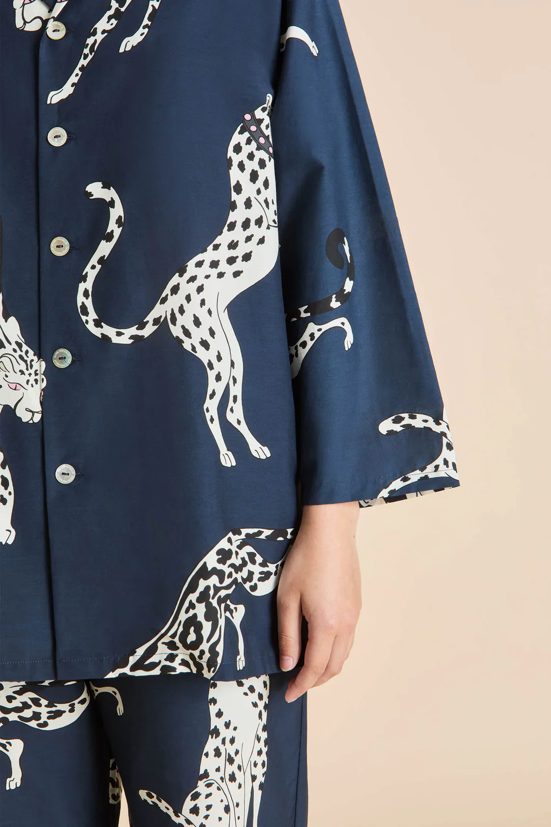 Casablanca Ziegfeld Blue Leopard Pyjamas - Image 3