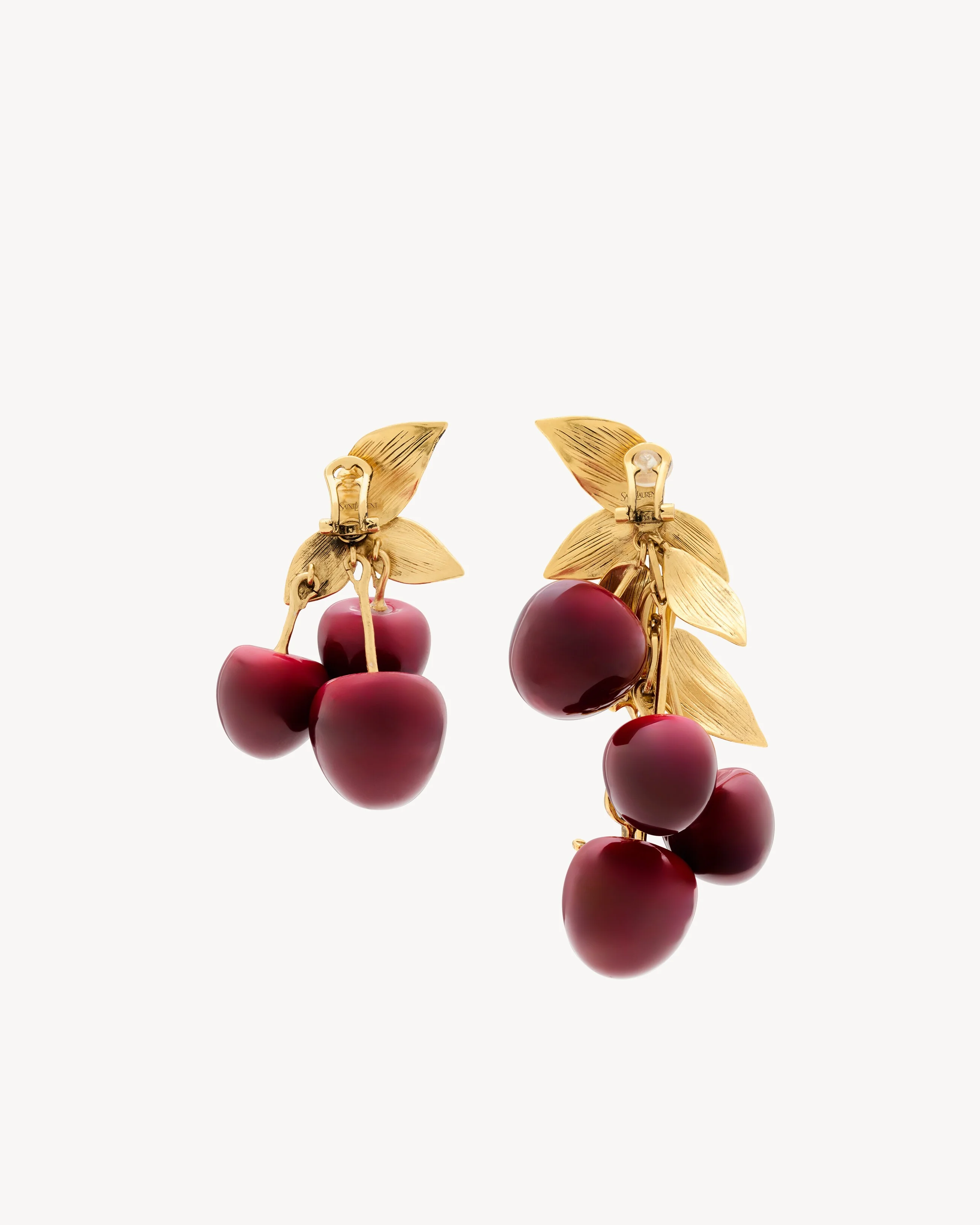 Cassandre Cherry Earrings In Resin And Metal - Image 3
