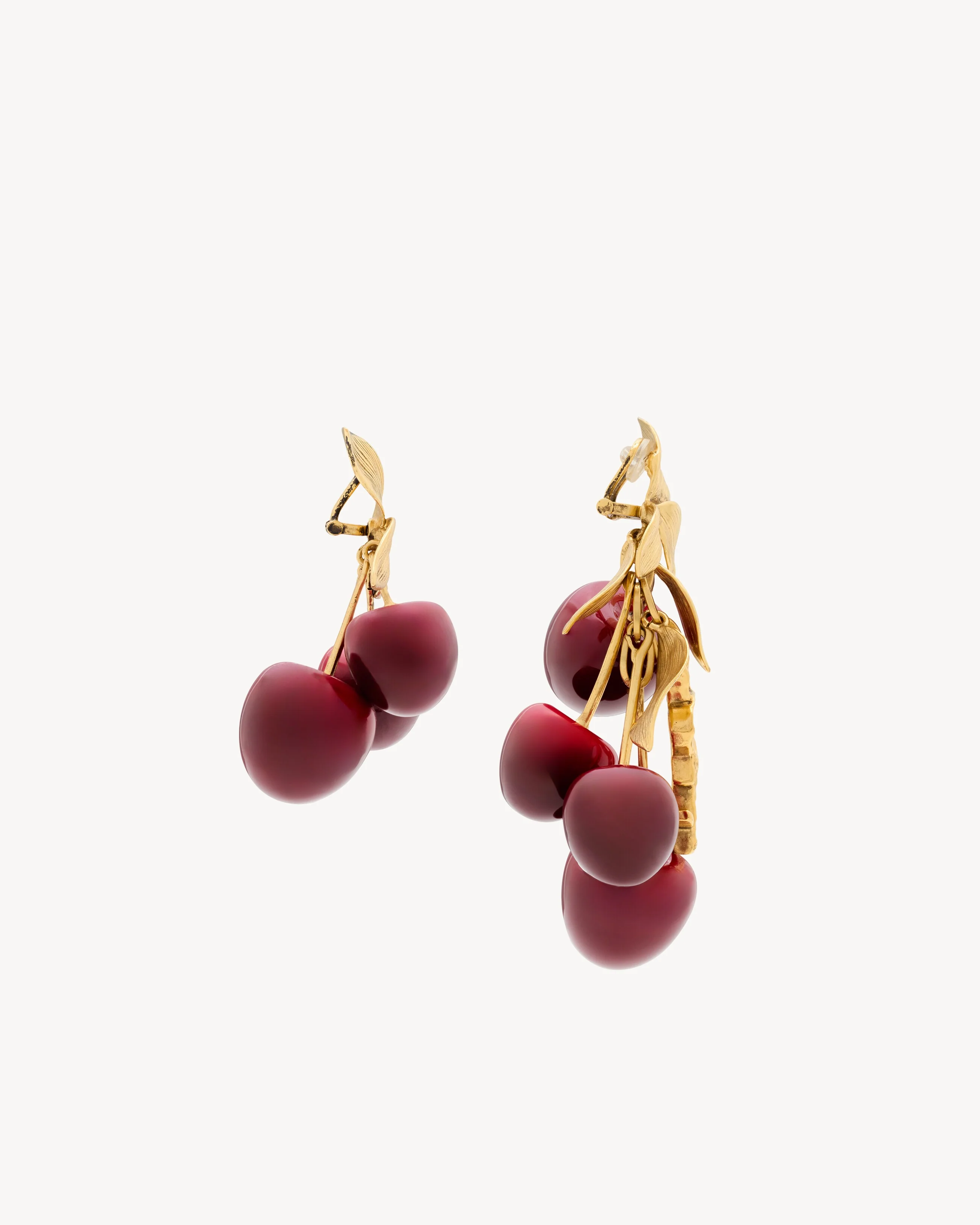 Cassandre Cherry Earrings In Resin And Metal - Image 4