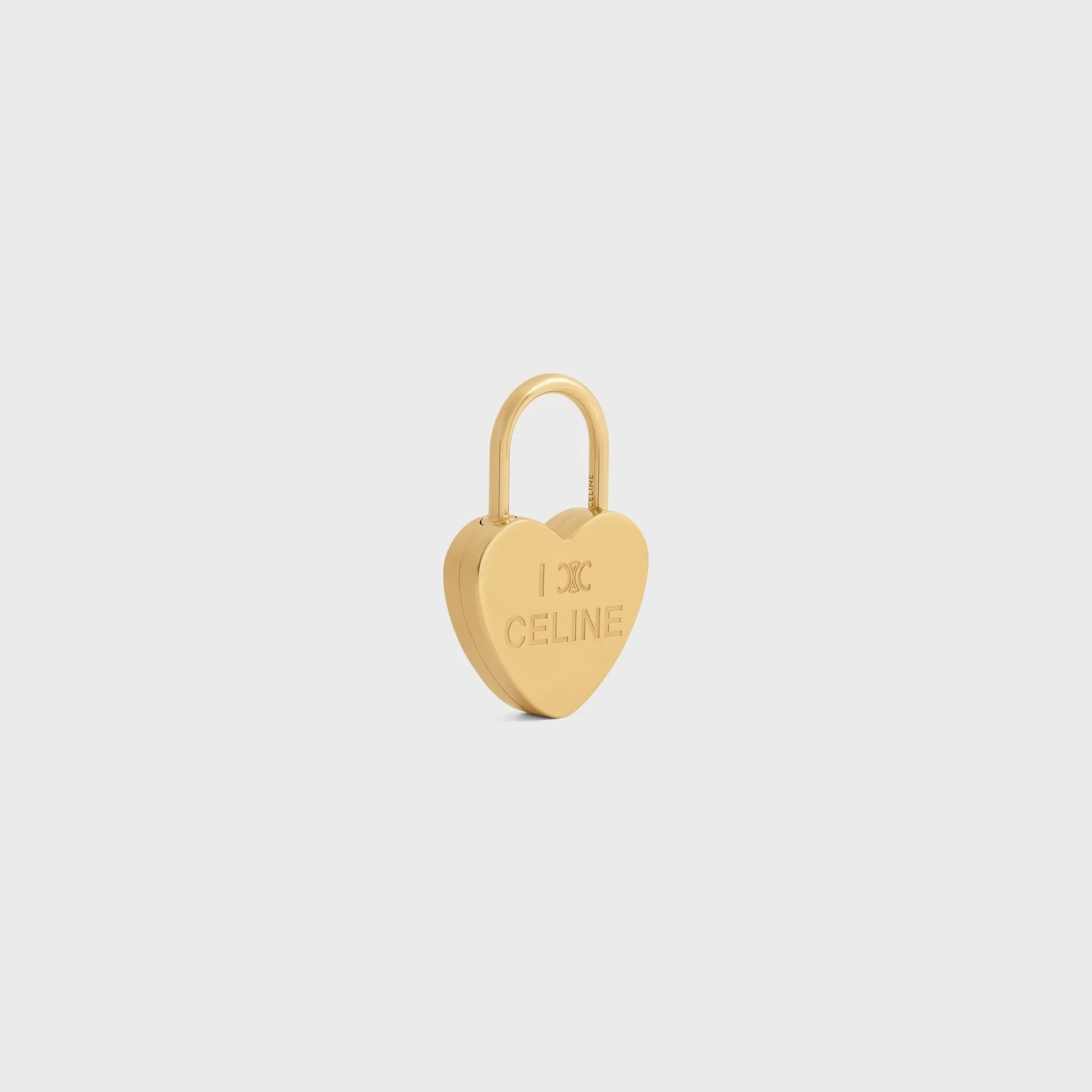 Celine Charms Heart Padlock In Brass With Gold Finish - Image 3