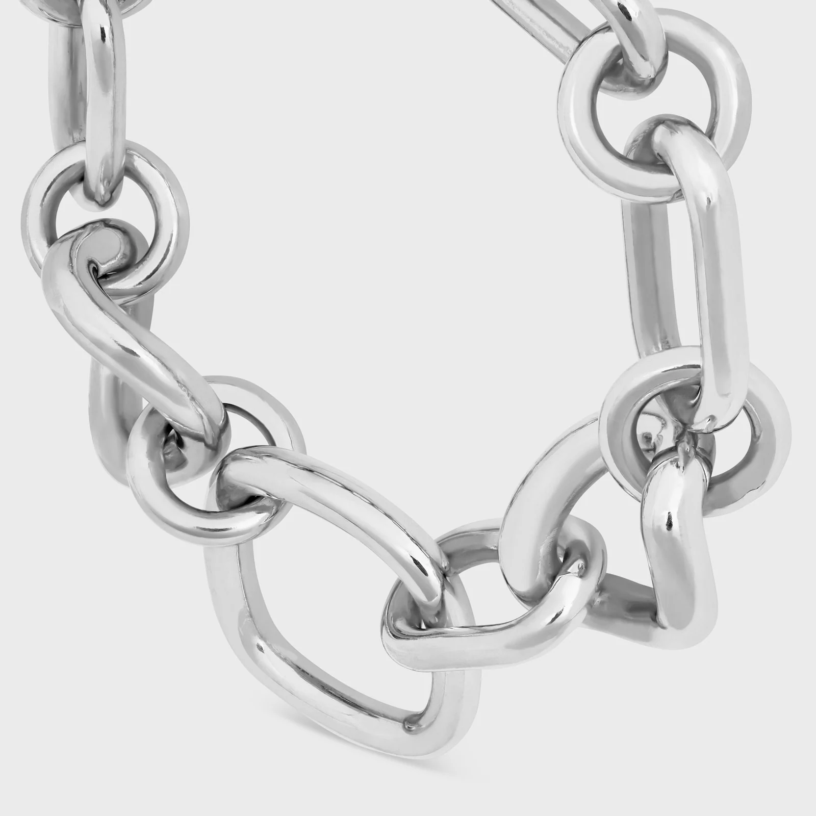 Celine Charms Modern Thin Gourmette In Brass With Gold Finish - Image 4
