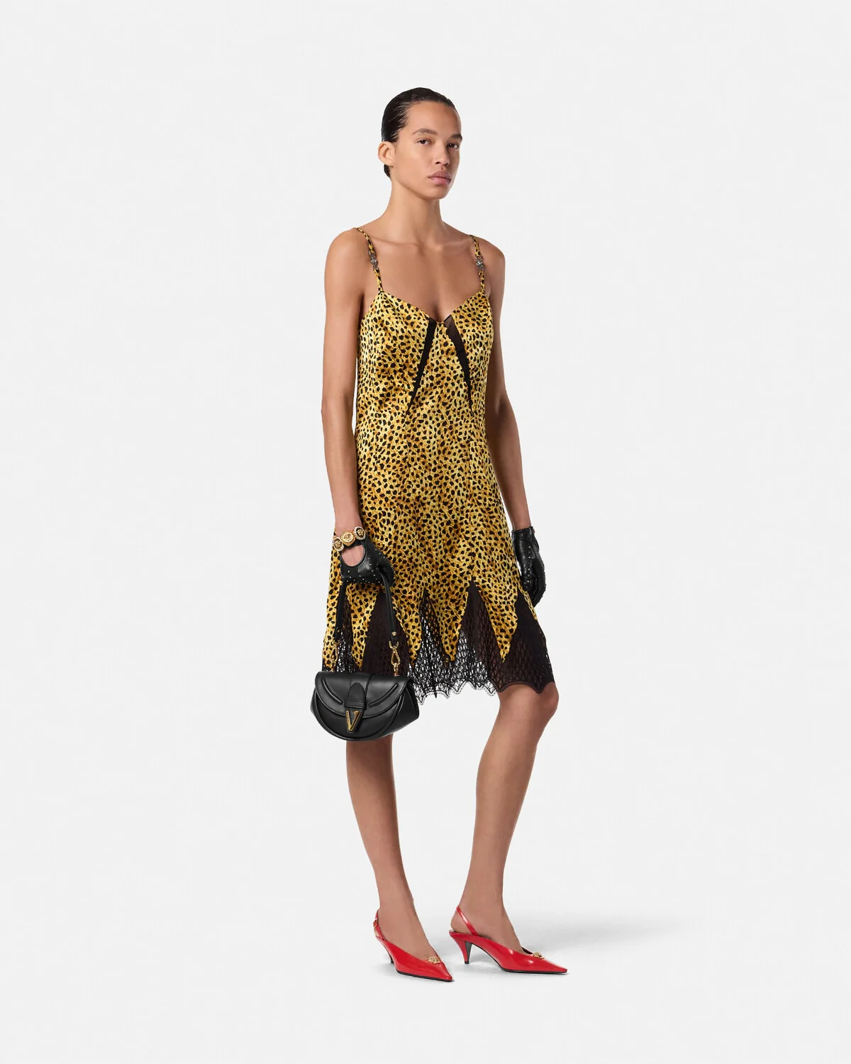 Cheetah Allover Silk Slip Mini Dress - Image 2