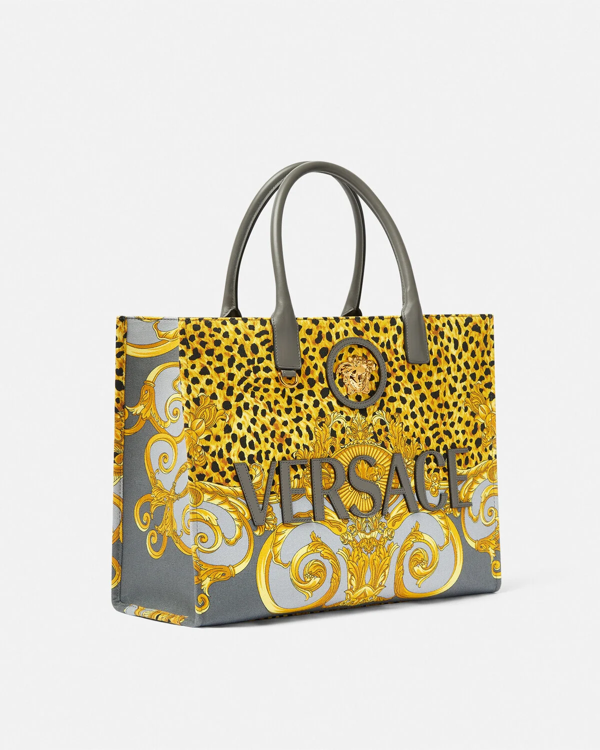 Cheetah Foulard La Medusa Large Tote Bag - Image 3
