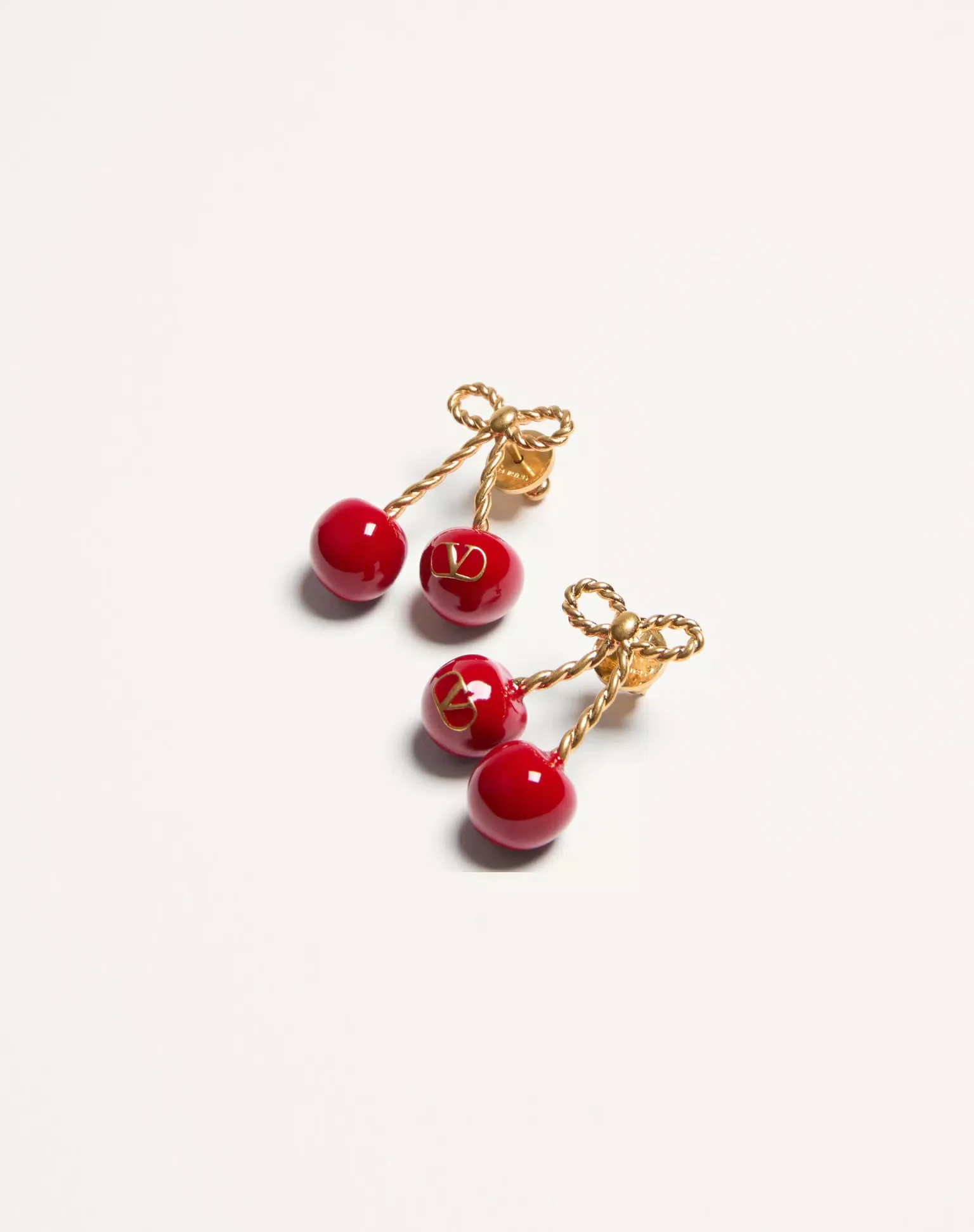 Cherryfic Metal And Enamel Earrings - Image 3