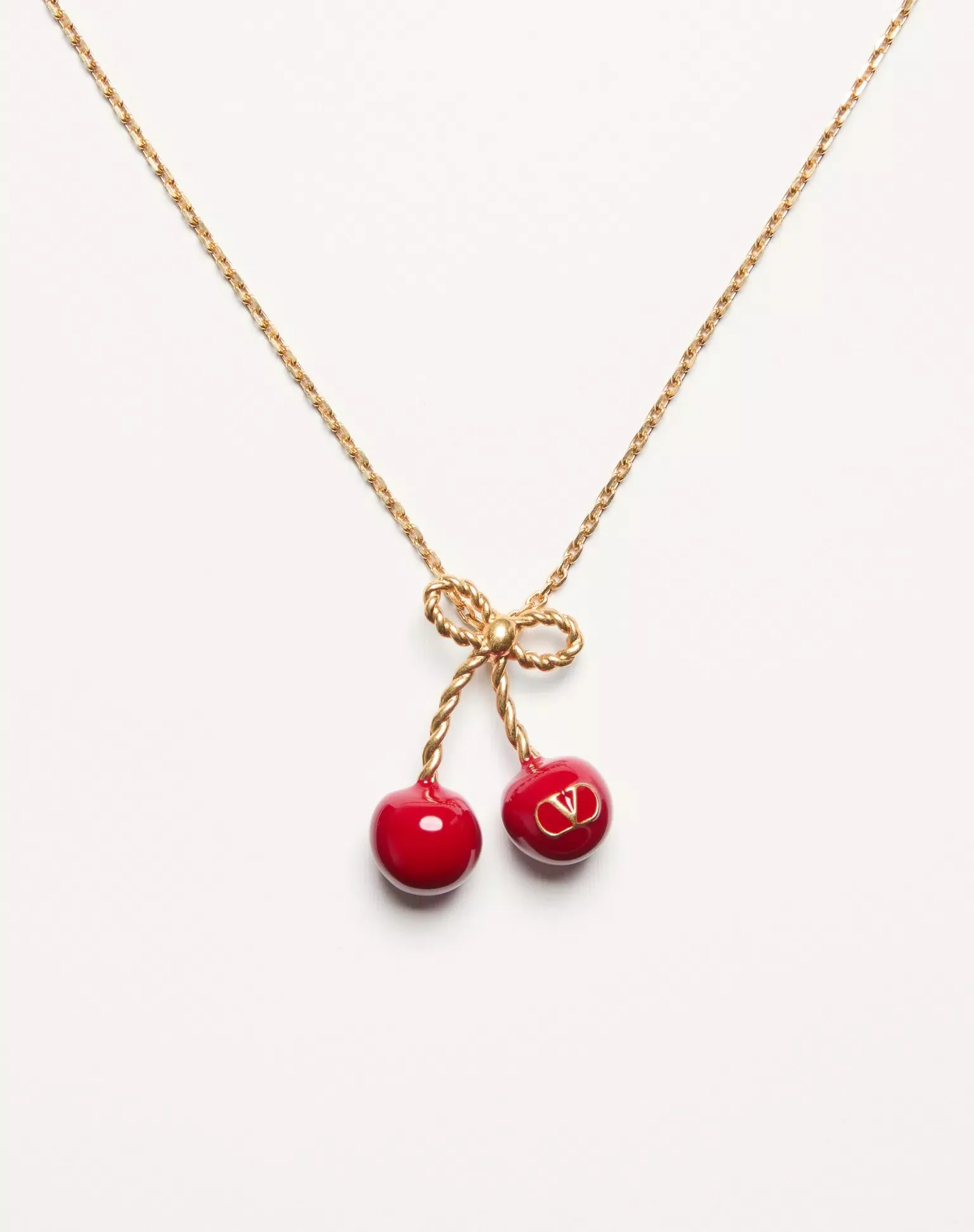 Cherryfic Metal And Enamel Necklace - Image 3