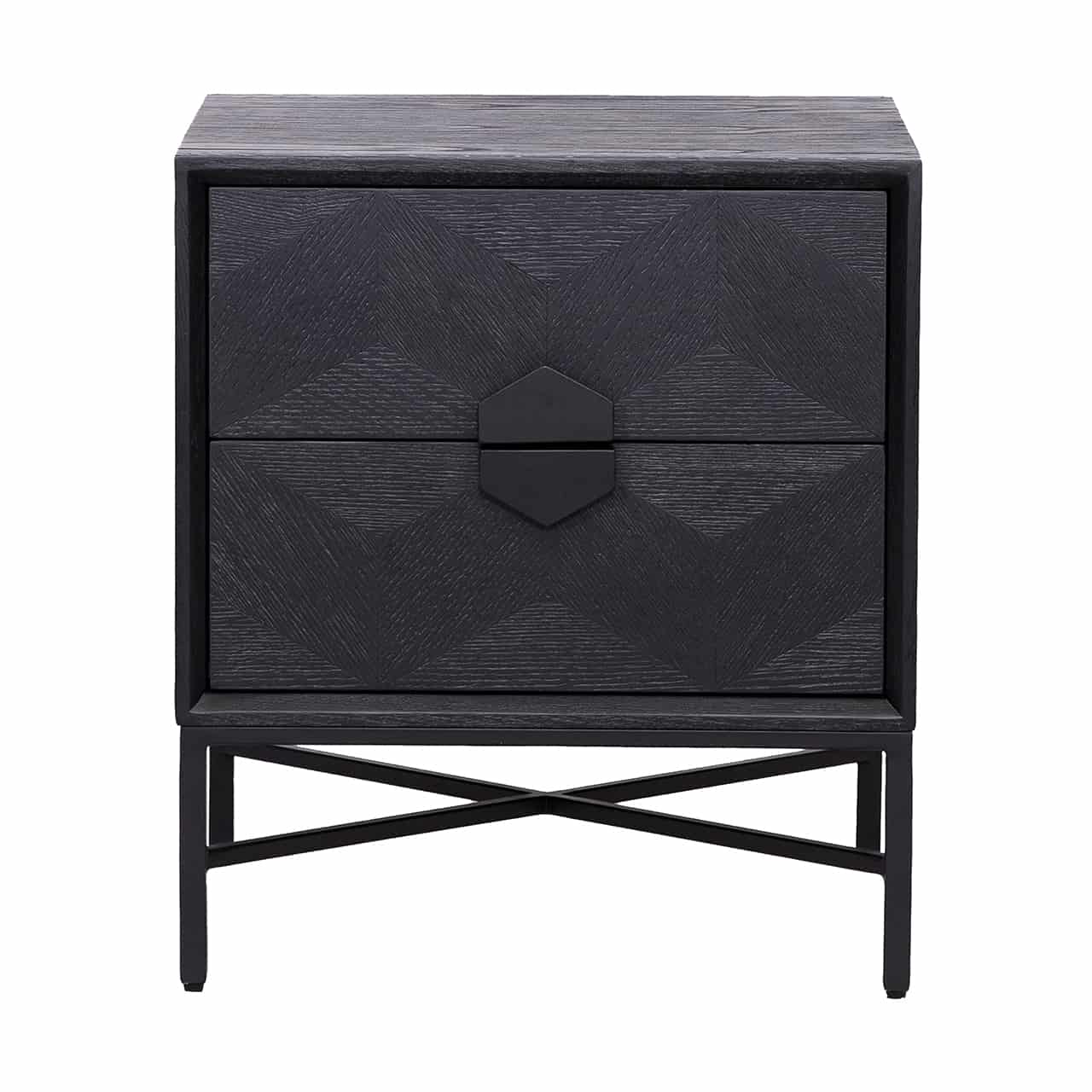 Chest of drawers Blax 2 drawers (Black) - Image 3