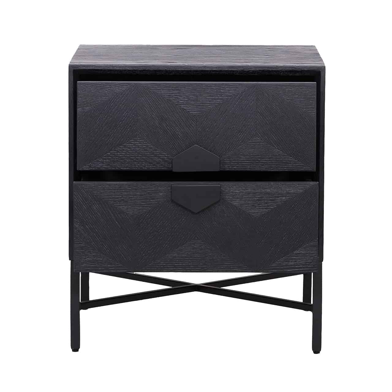 Chest of drawers Blax 2 drawers (Black) - Image 5