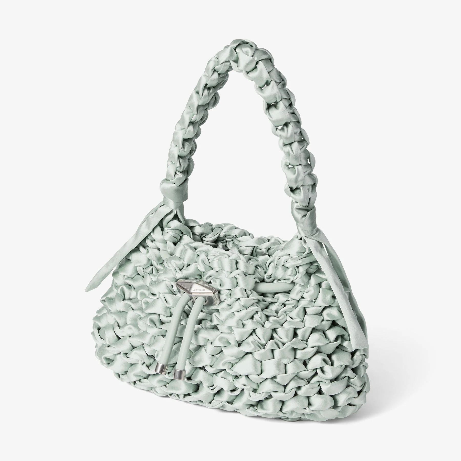 Cinch S Woven Satin Shoulder Bag - Image 6