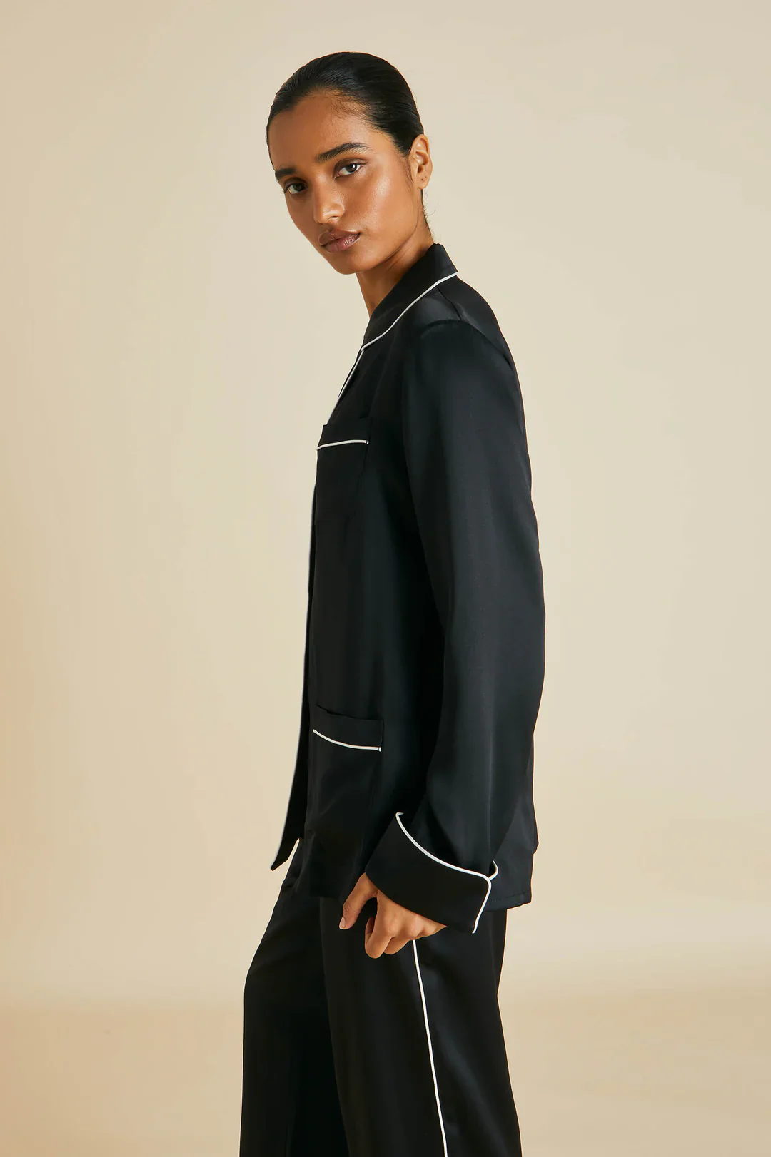 Coco Jet Black Pyjamas - Image 3