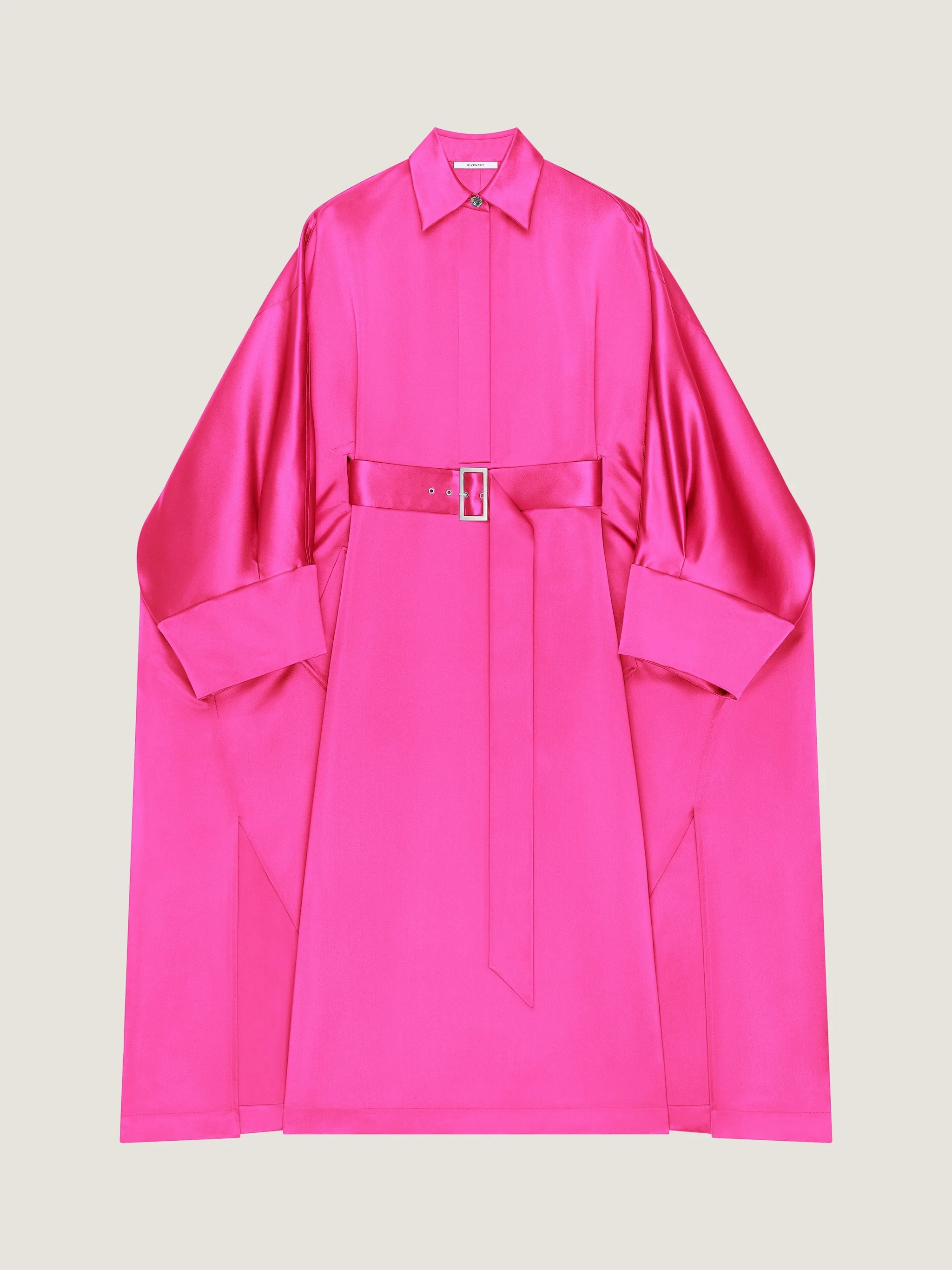 Cocoon Dress In Satin - Image 4