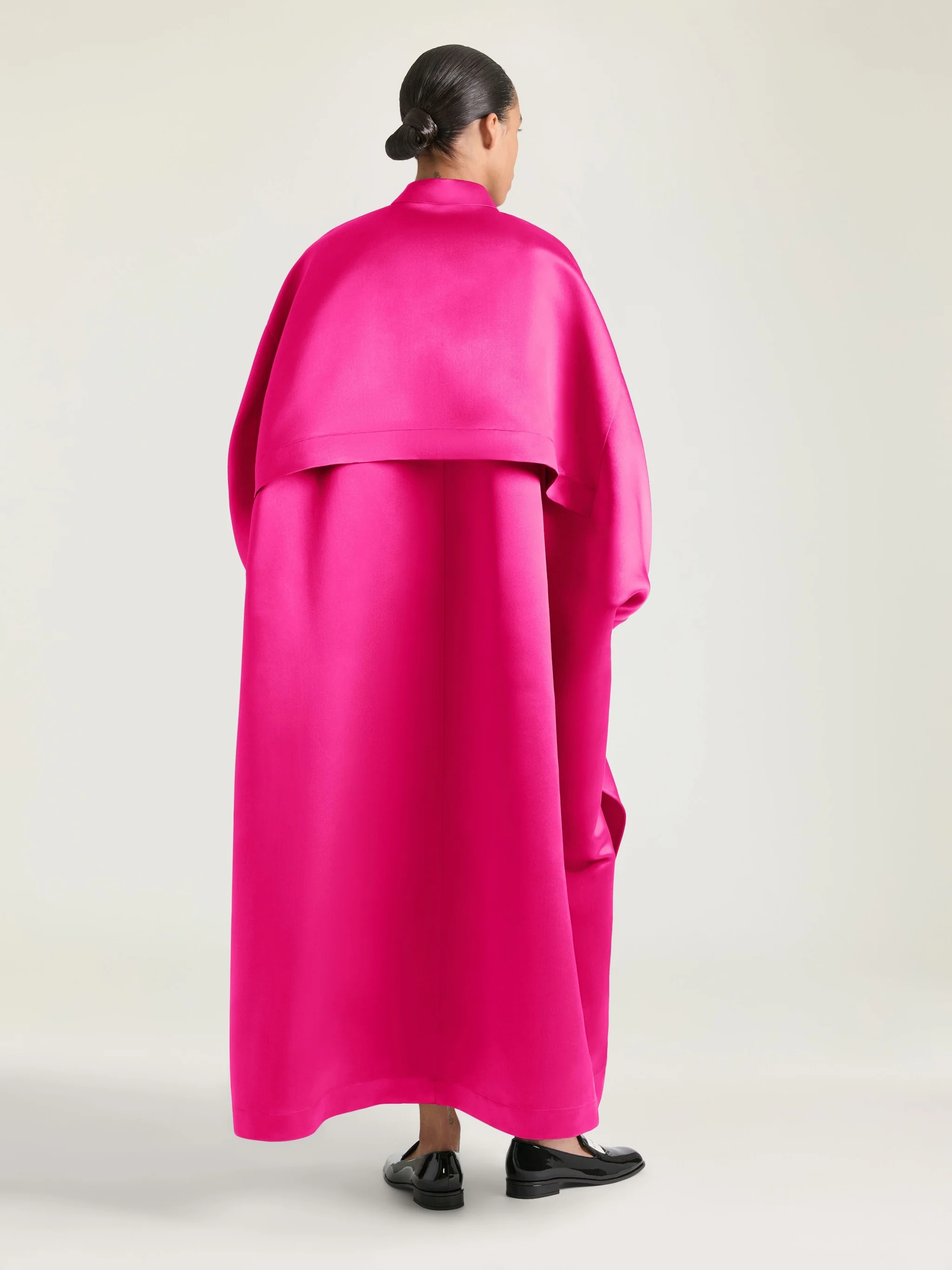 Cocoon Dress In Satin - Image 6