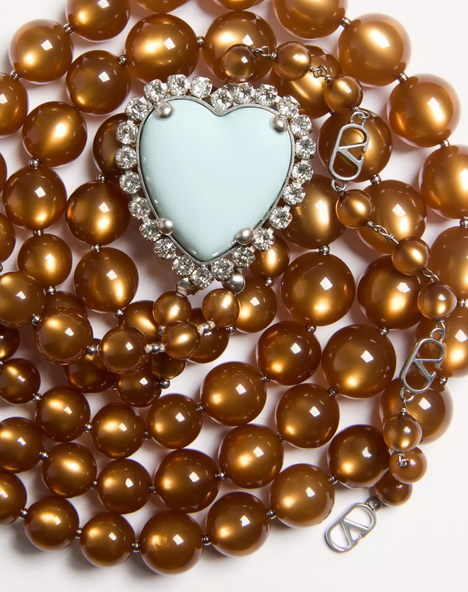 Coeur Hyperbole Necklace in Metal, Resin and Crystals - Image 7