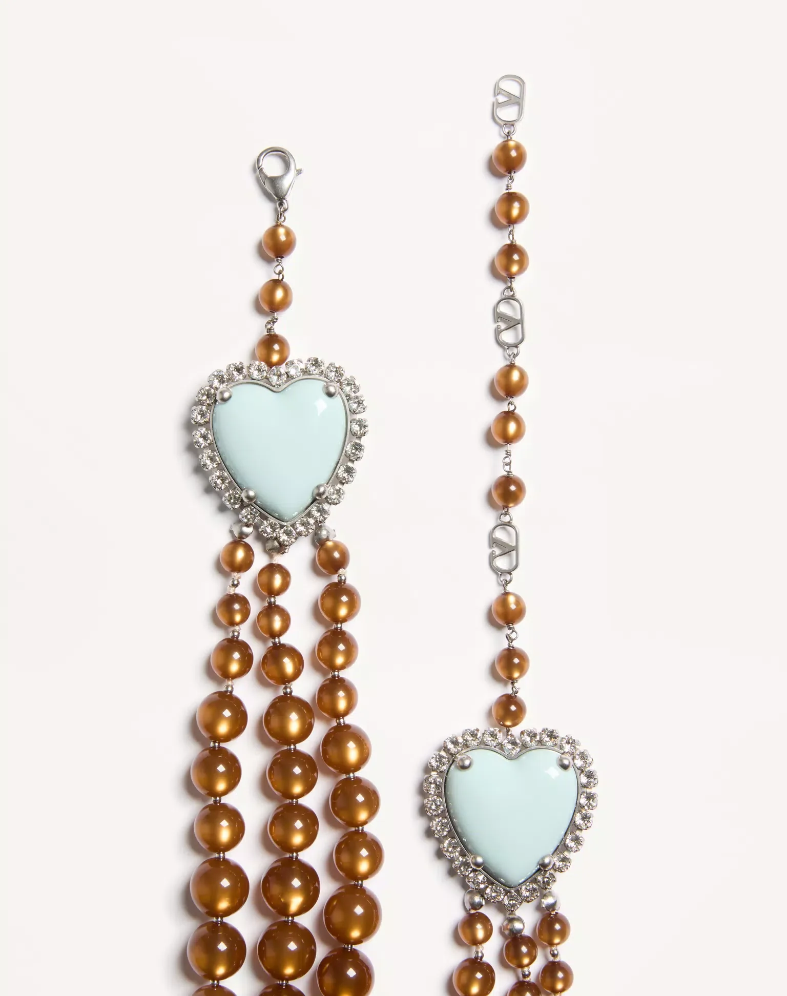 Coeur Hyperbole Necklace in Metal, Resin and Crystals - Image 8