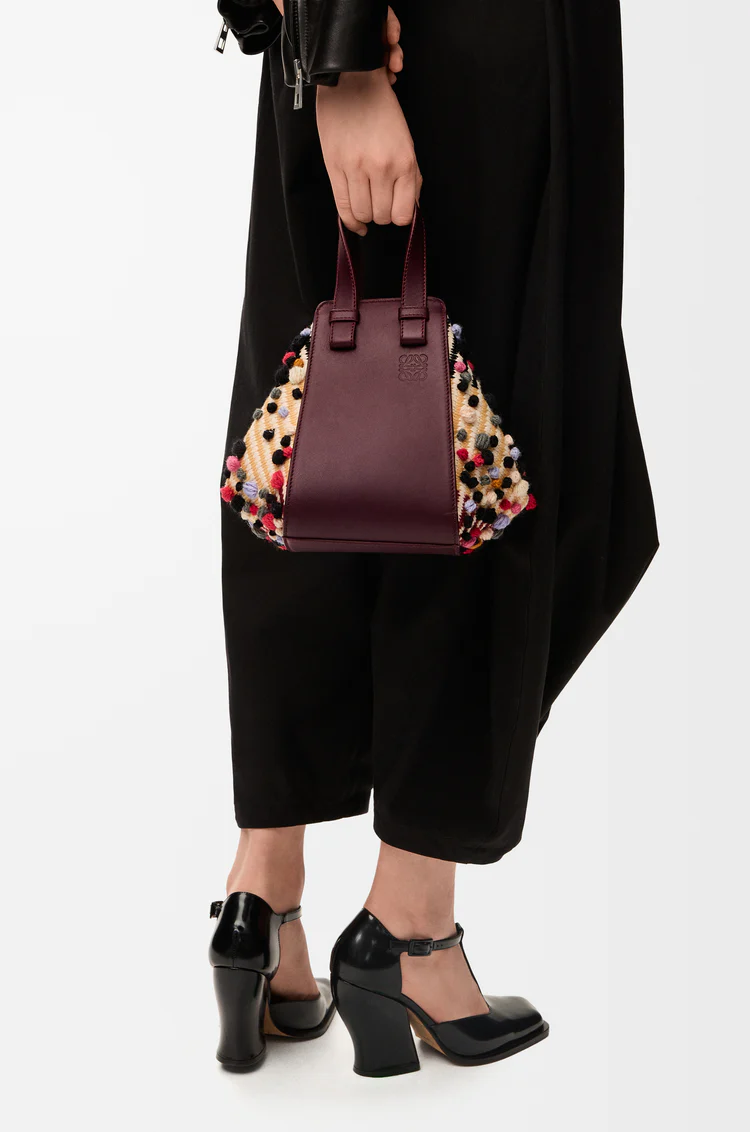 Compact Hammock Bag In Embroidered Textile - Image 4