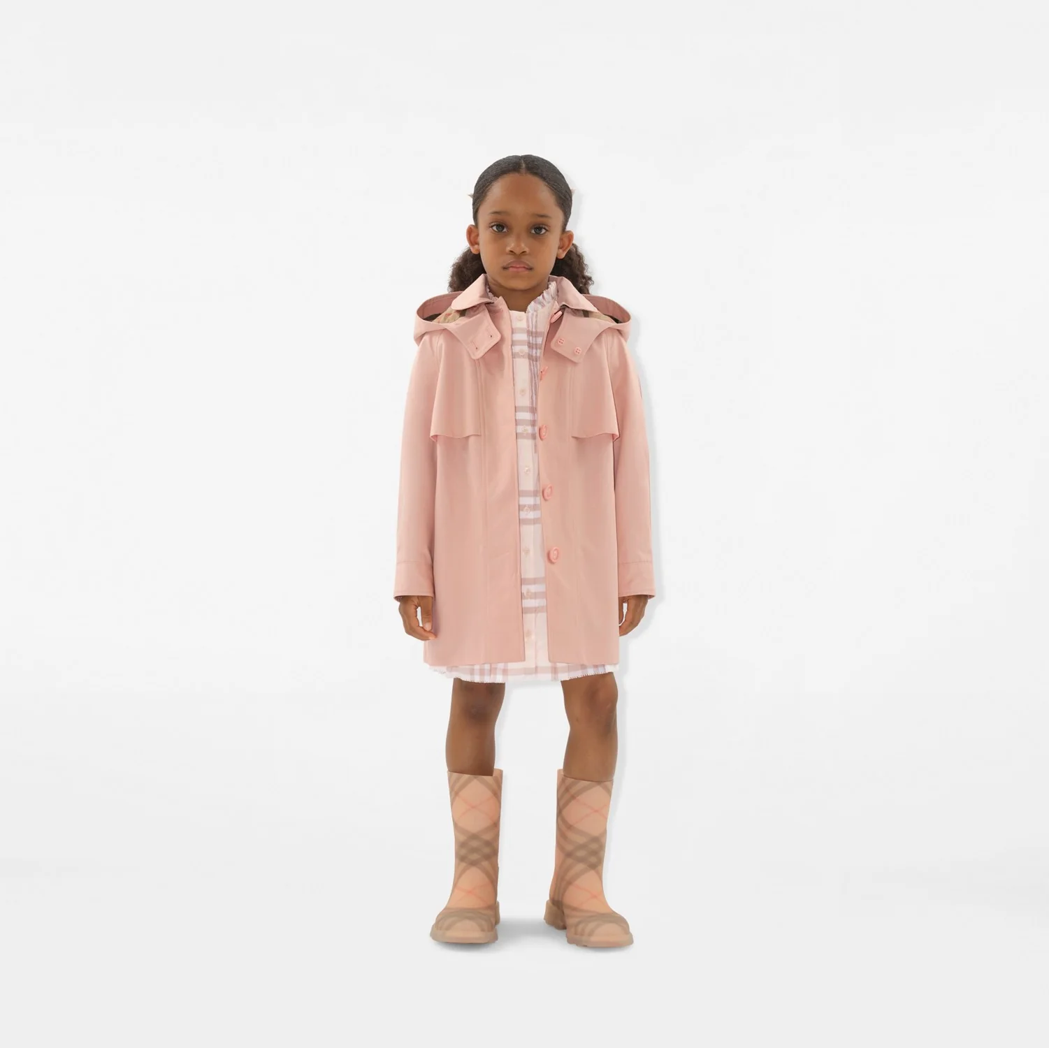 Cotton Hooded Trench Coat - Image 5