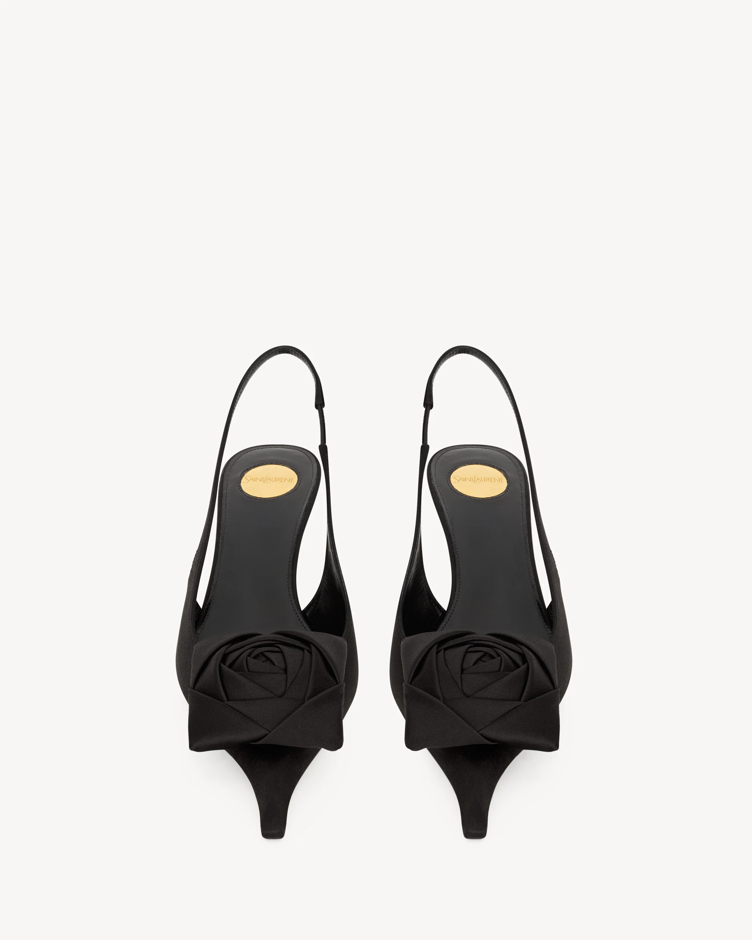 Dakota Slingback Pumps In Satin Crepe - Image 2