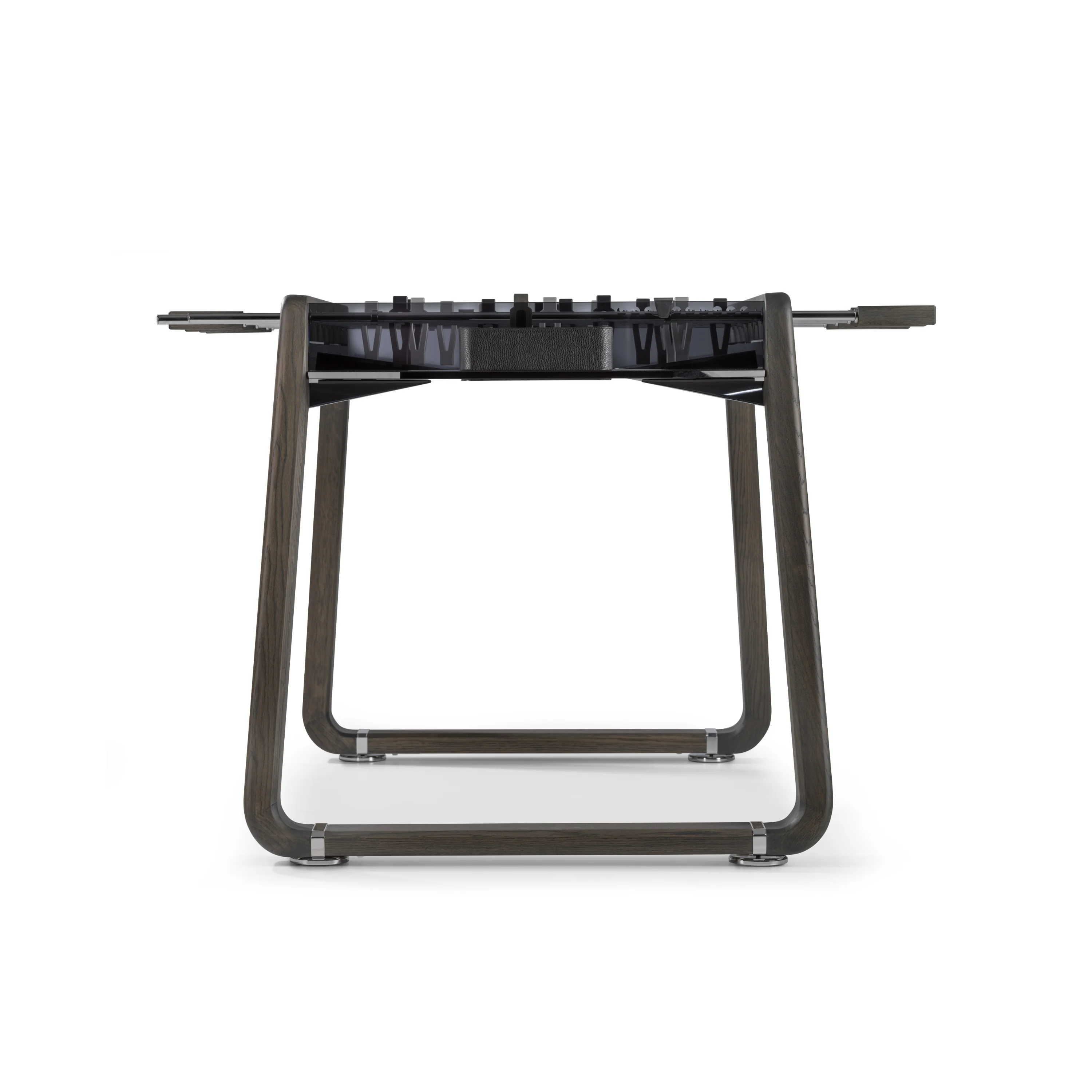 Derby Wood Foosball Table With Dark Oak & Smoked Glass - Image 3