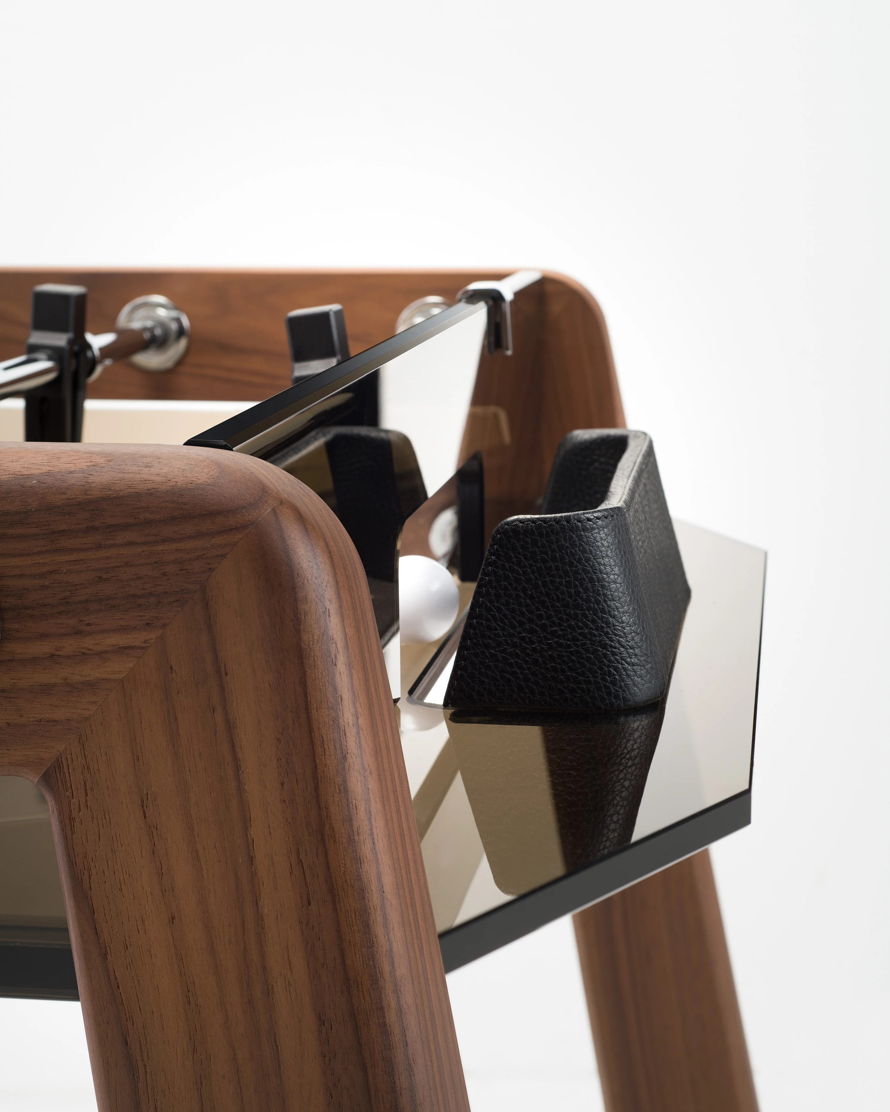 Derby Wood Foosball Table With Natural Oak & Glass - Image 7