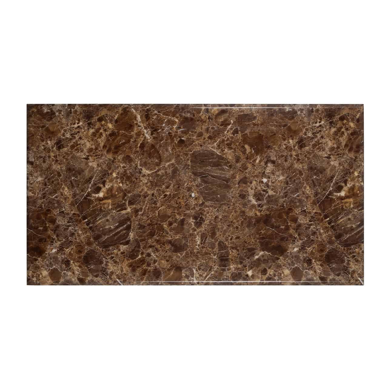 Dining Conrad table with faux emperador marble (Gold) - Image 3