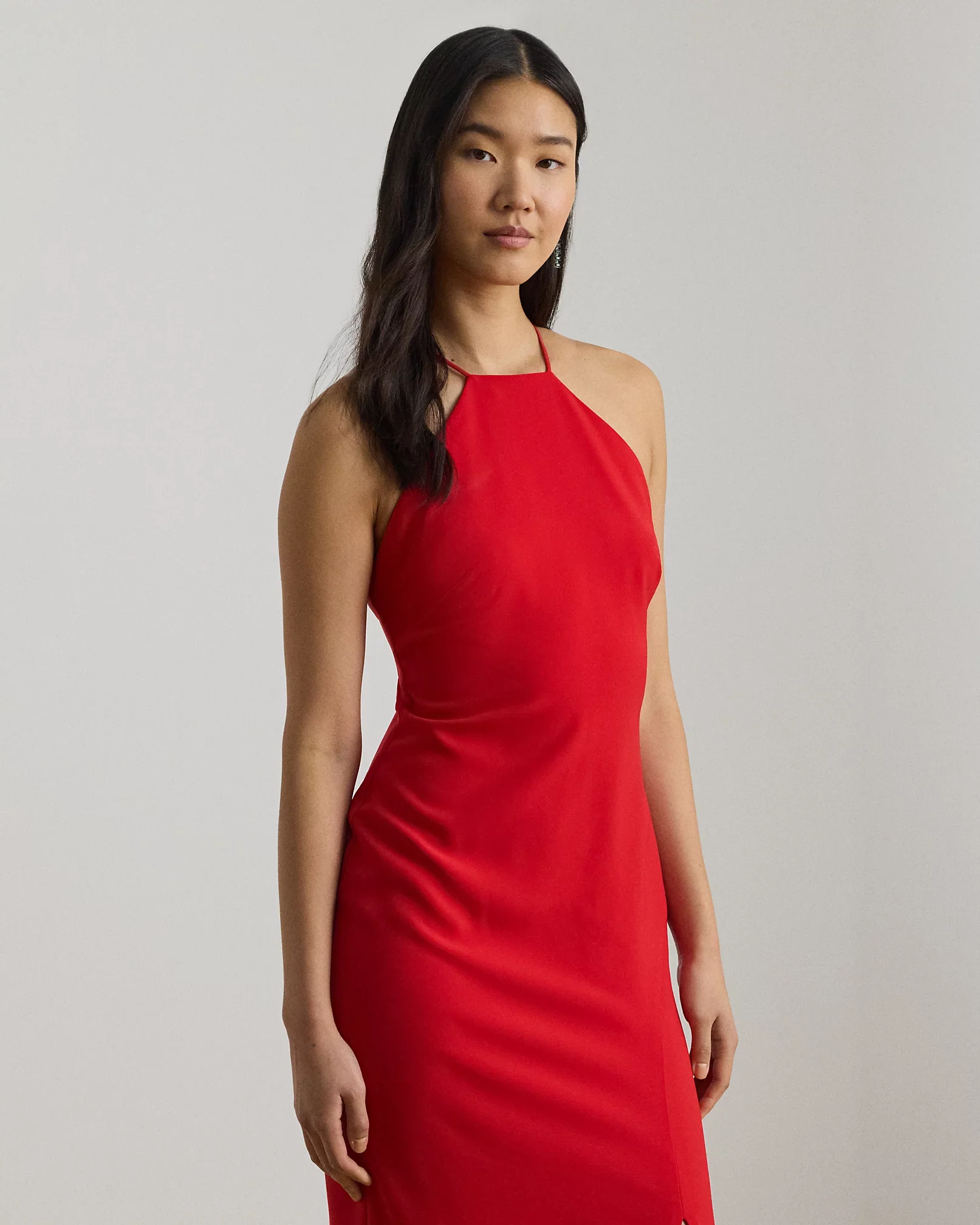Double-Faced Crepe Halter Gown - Image 2