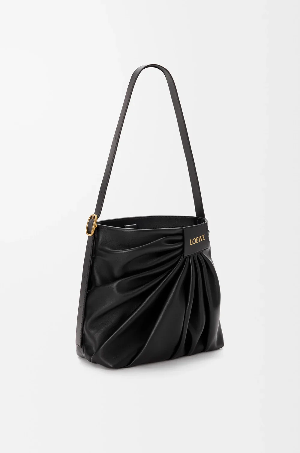 Draped Tote In Mellow Nappa Lambskin - Image 7