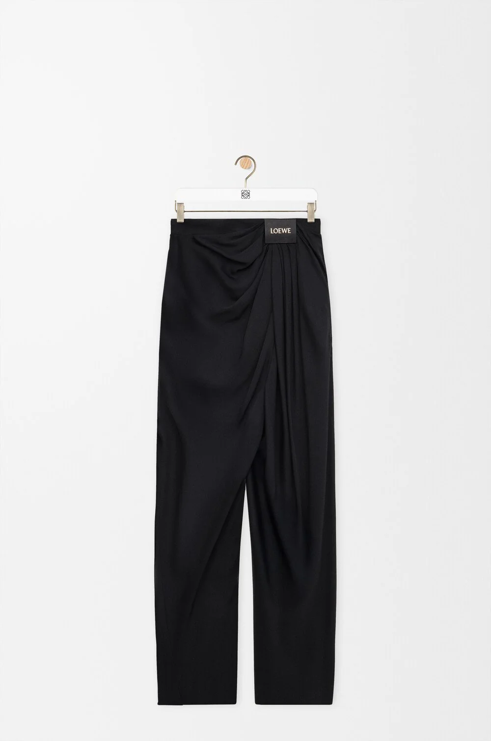 Draped Trousers In Silk