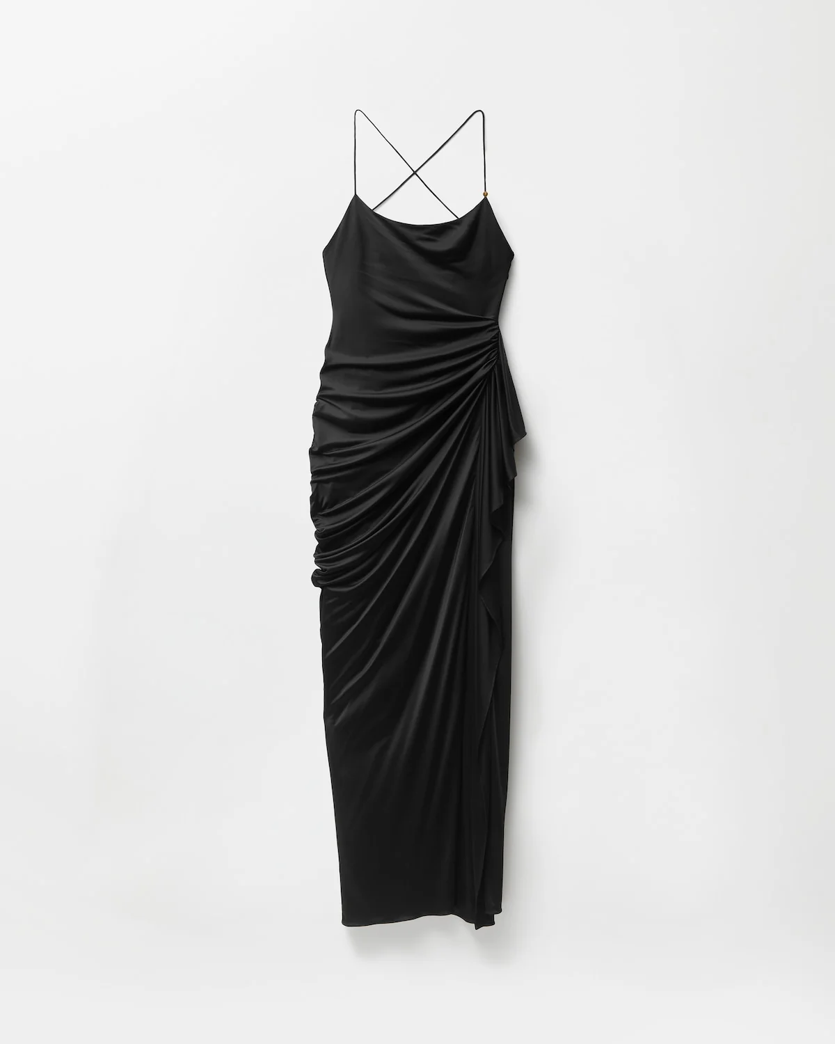 Draped Viscose-Jersey Gown